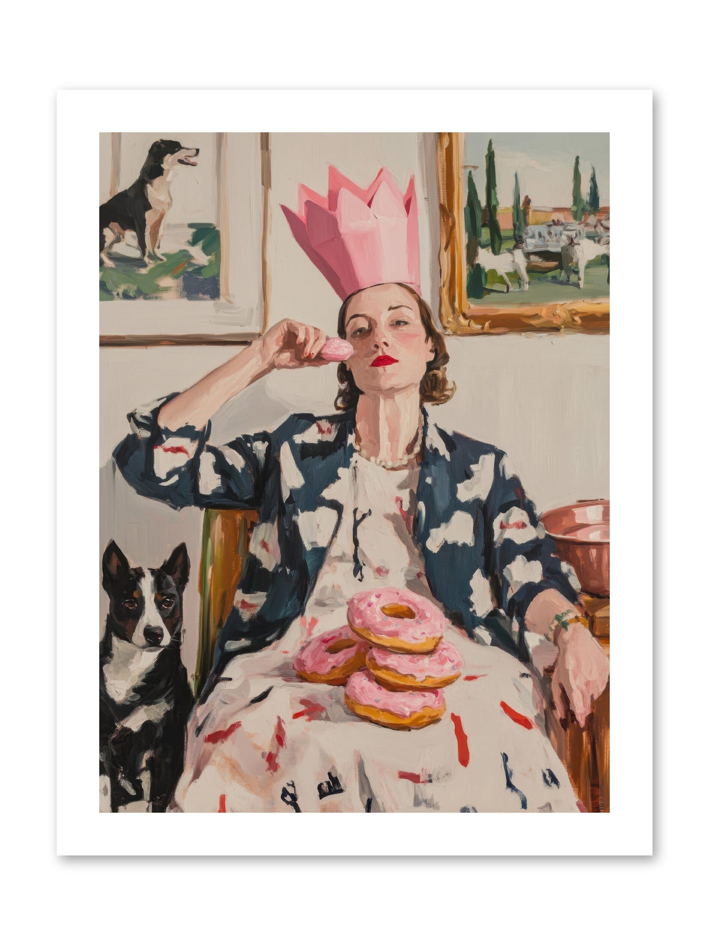 The Donut Diarist -- Loose Canvas Print 12x16