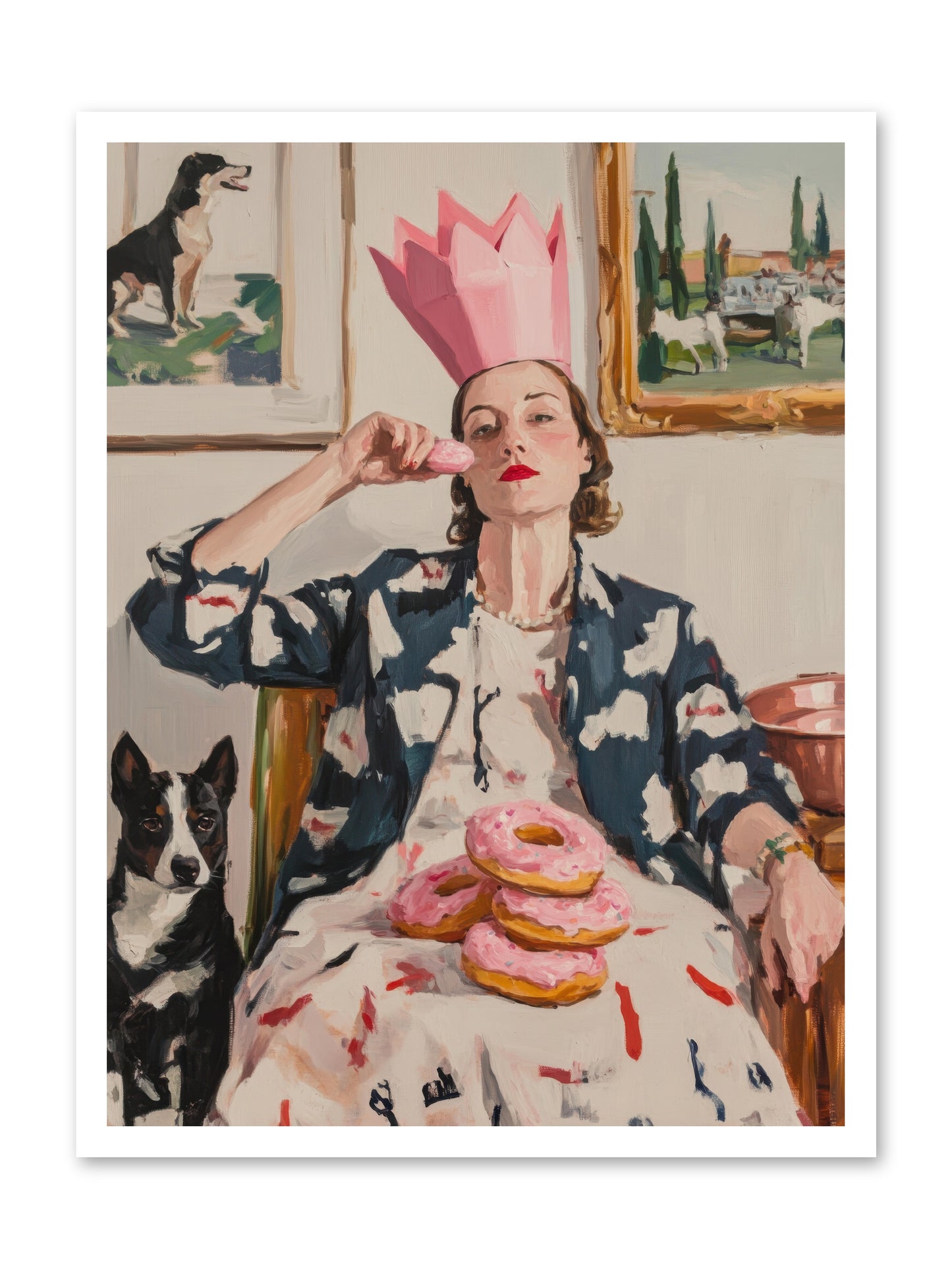 The Donut Diarist -- Loose Canvas Print 24x32