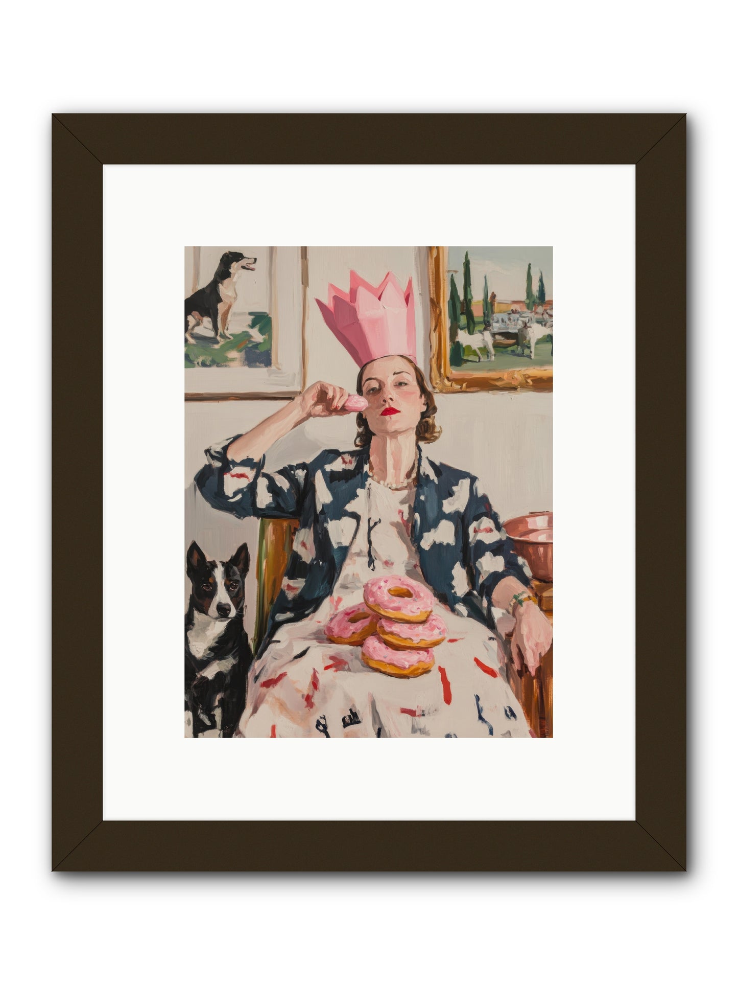 The Donut Diarist -- Framed Print - Black 9x12