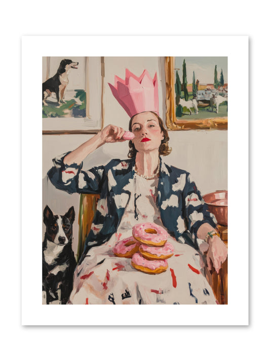 The Donut Diarist -- Paper Print 9x12