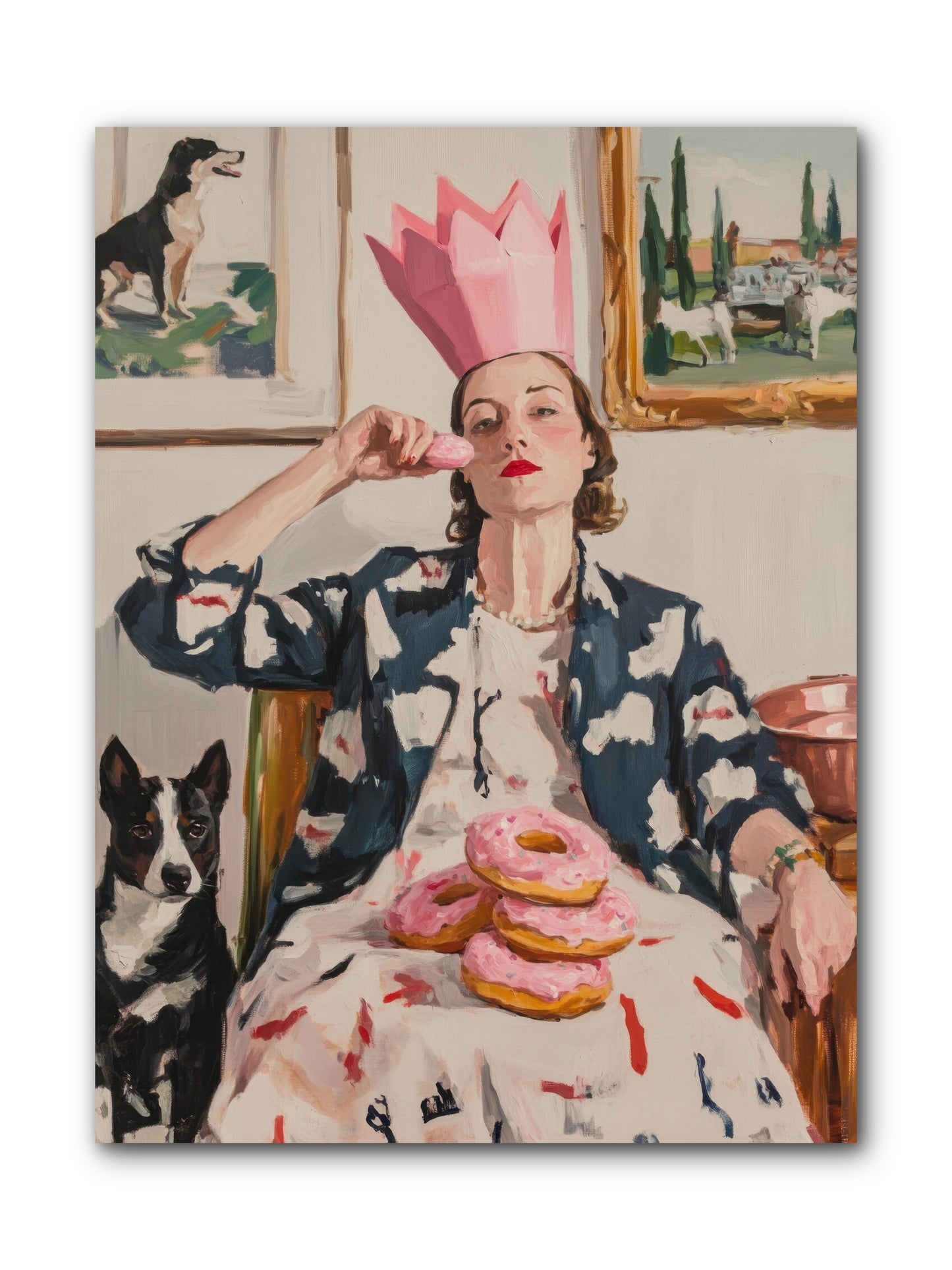 The Donut Diarist -- Wrapped Canvas 9x12