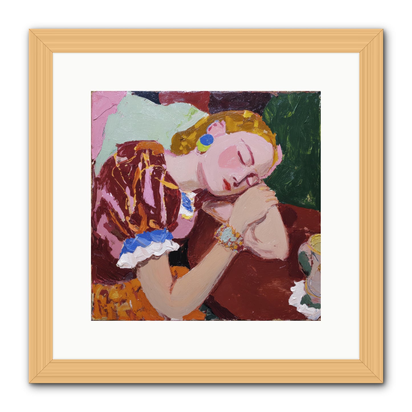 The Dream -- Framed Print - Natural 12x12