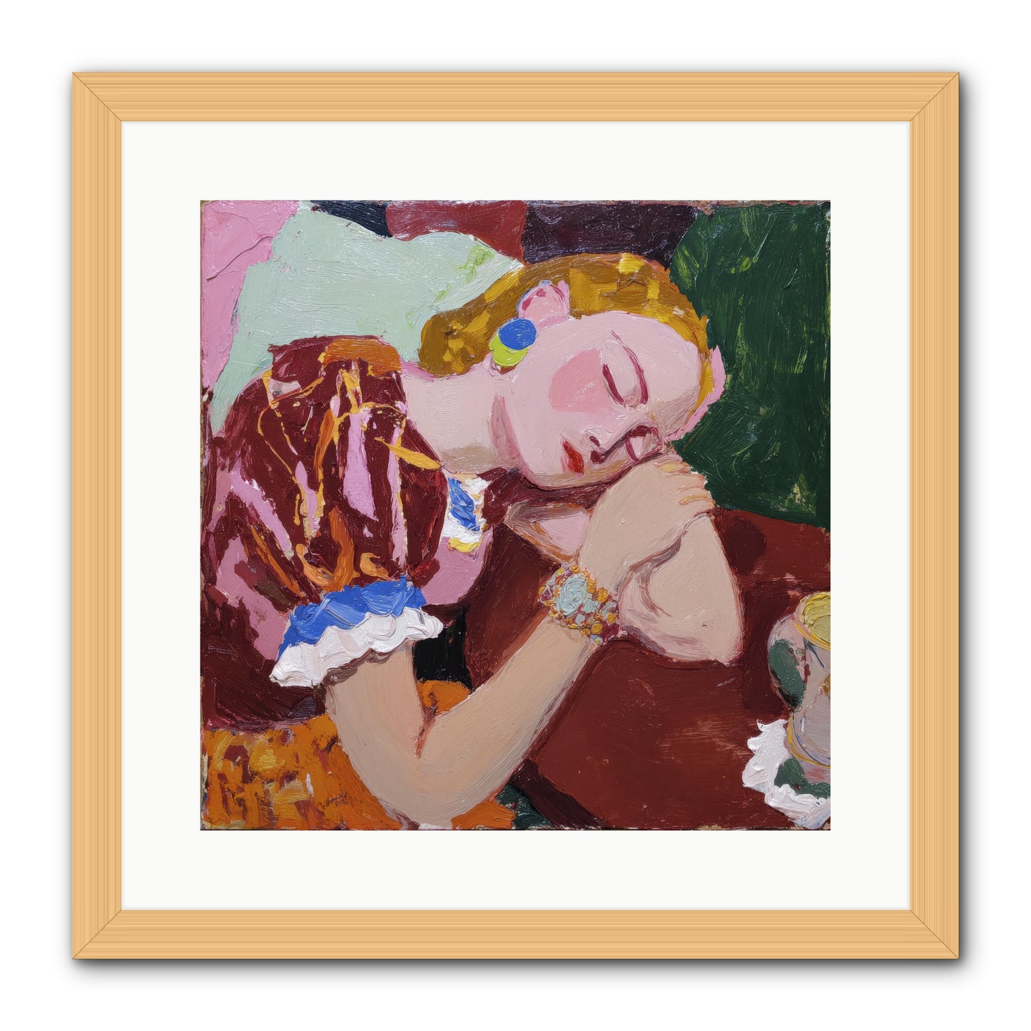 The Dream -- Framed Print - Natural 16x16