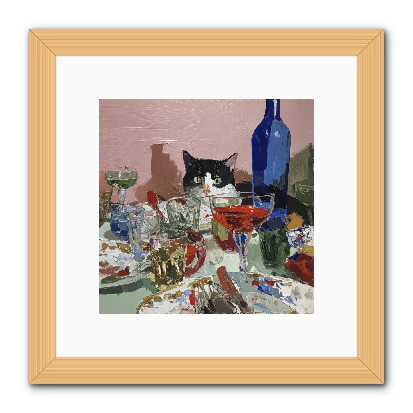 The Dreamer -- Framed Print - Natural 10x10