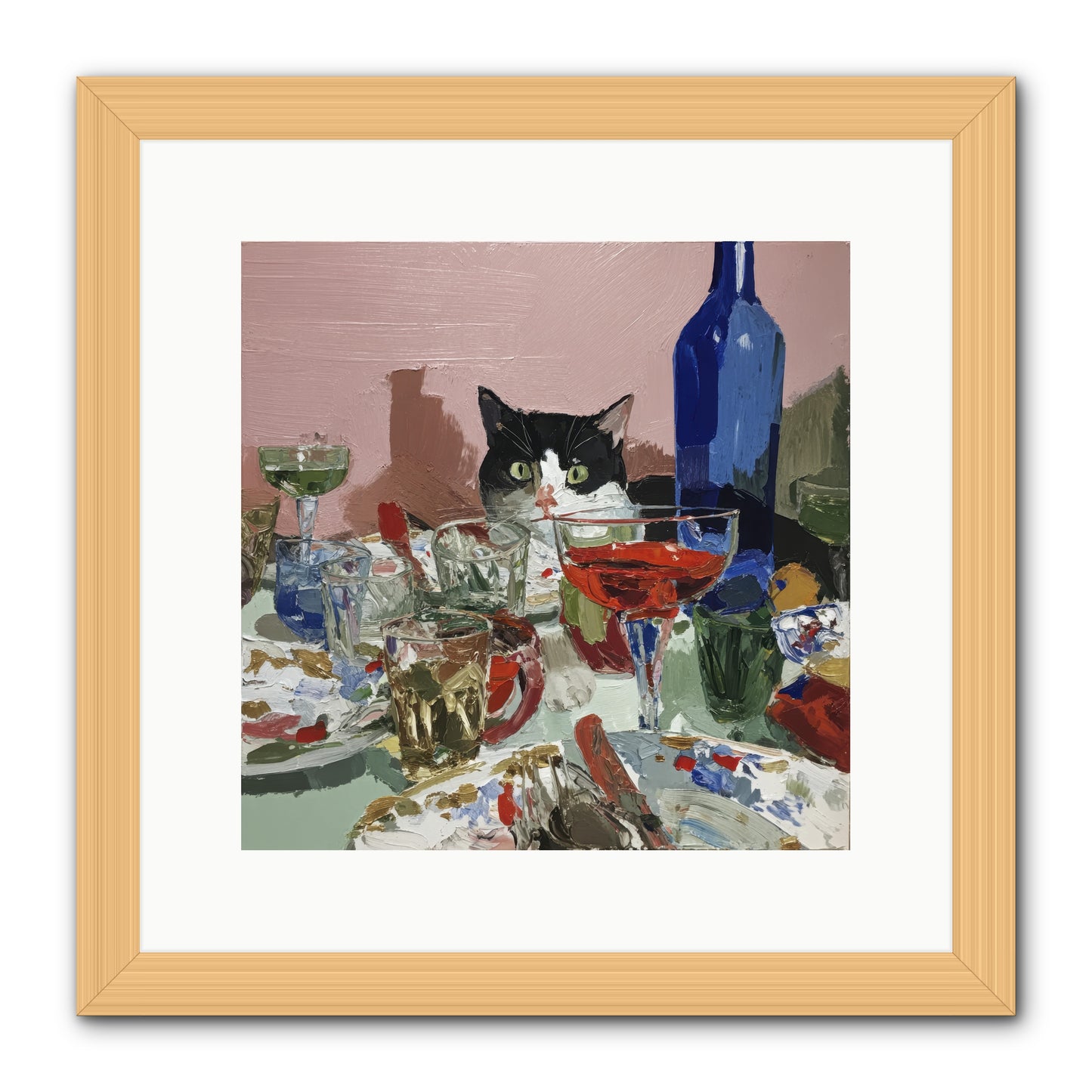 The Dreamer -- Framed Print - Natural 12x12