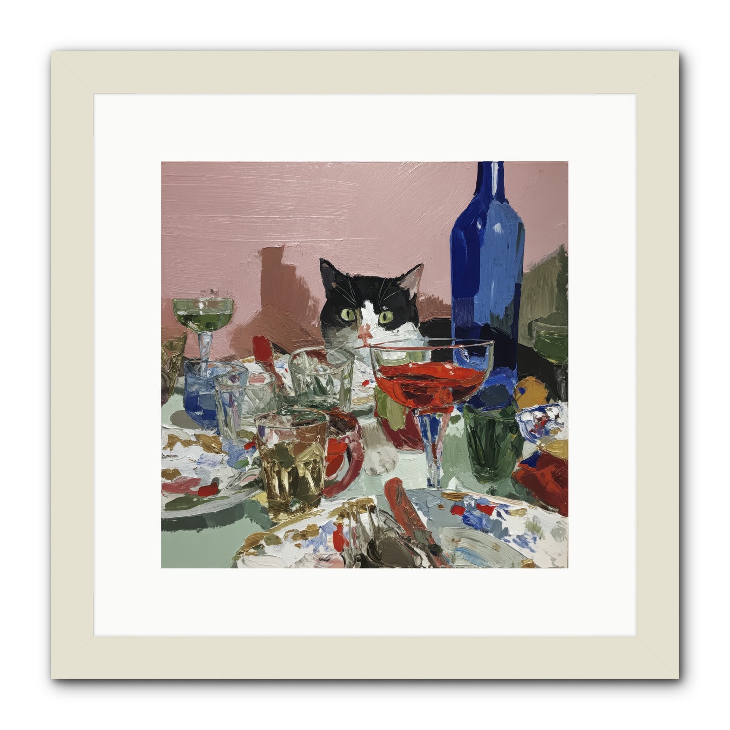 The Dreamer -- Framed Print - White 12x12