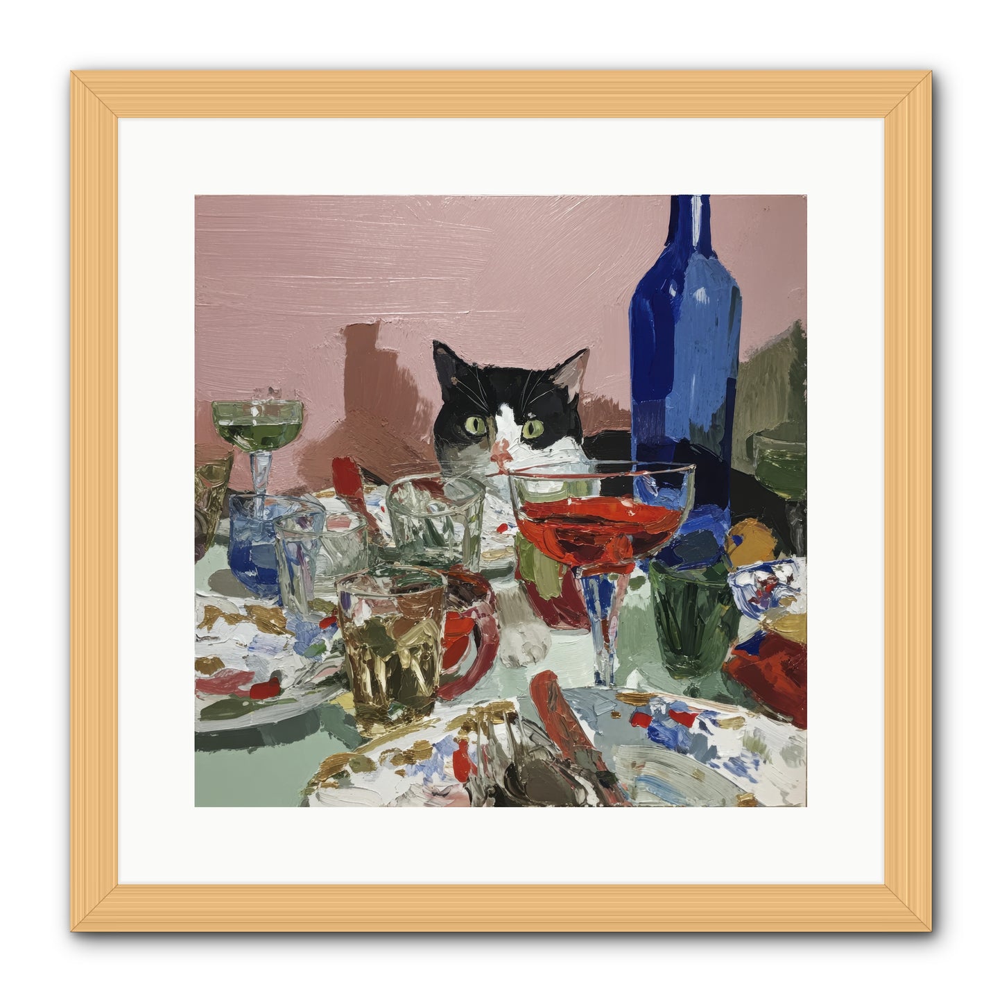 The Dreamer -- Framed Print - Natural 16x16