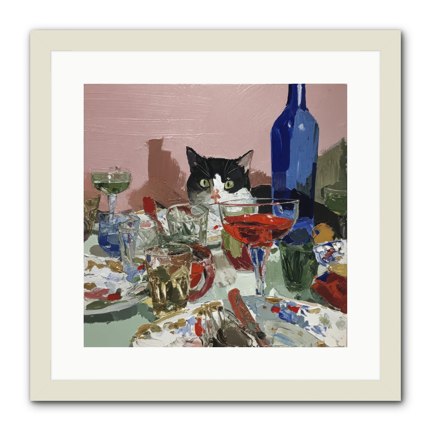 The Dreamer -- Framed Print - White 16x16
