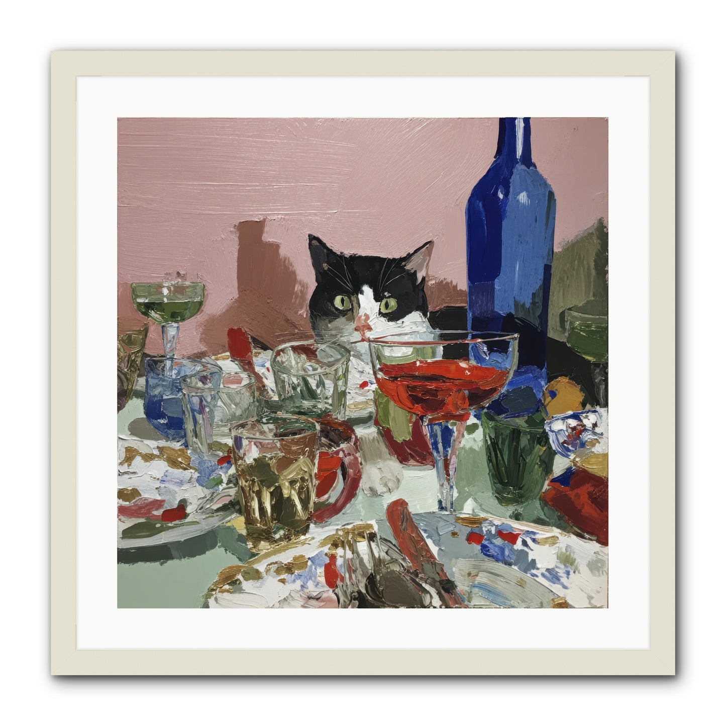 The Dreamer -- Framed Print - White 24x24