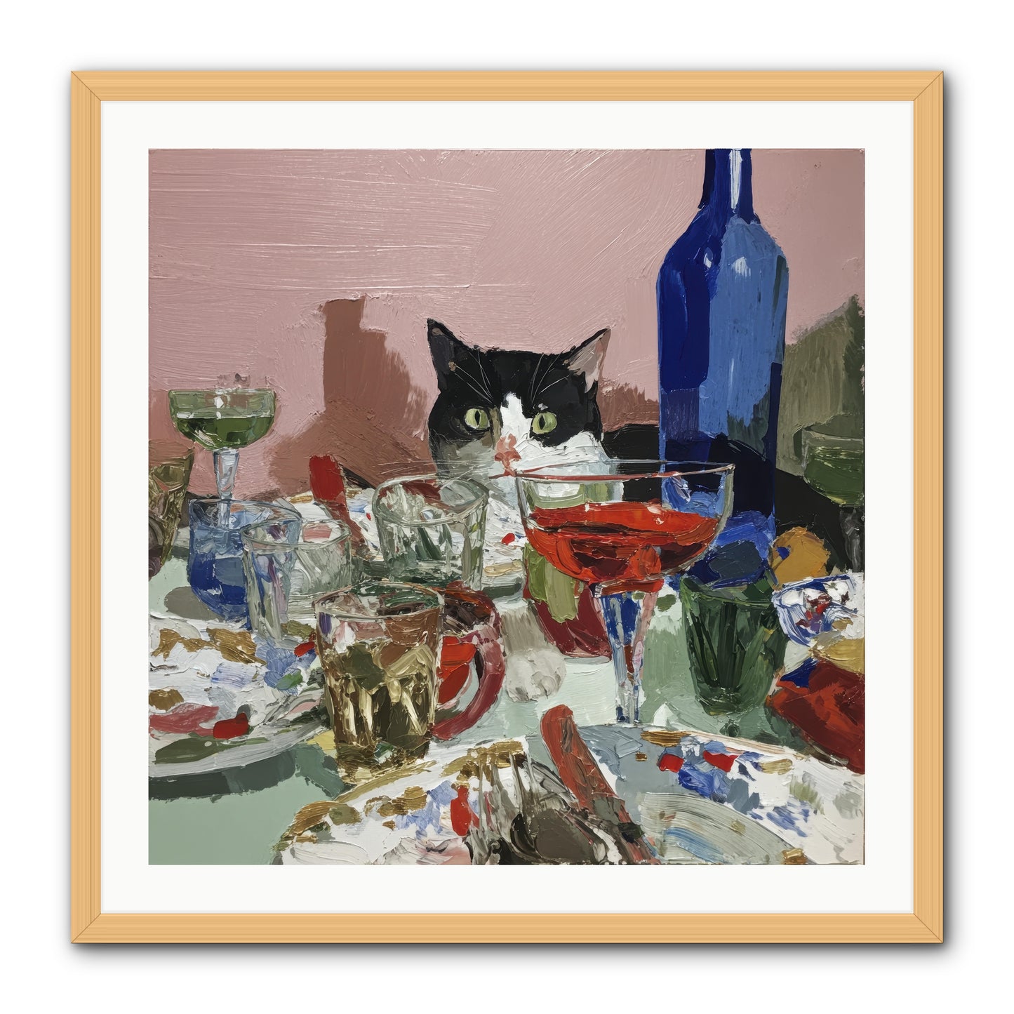 The Dreamer -- Framed Print - Natural 30x30