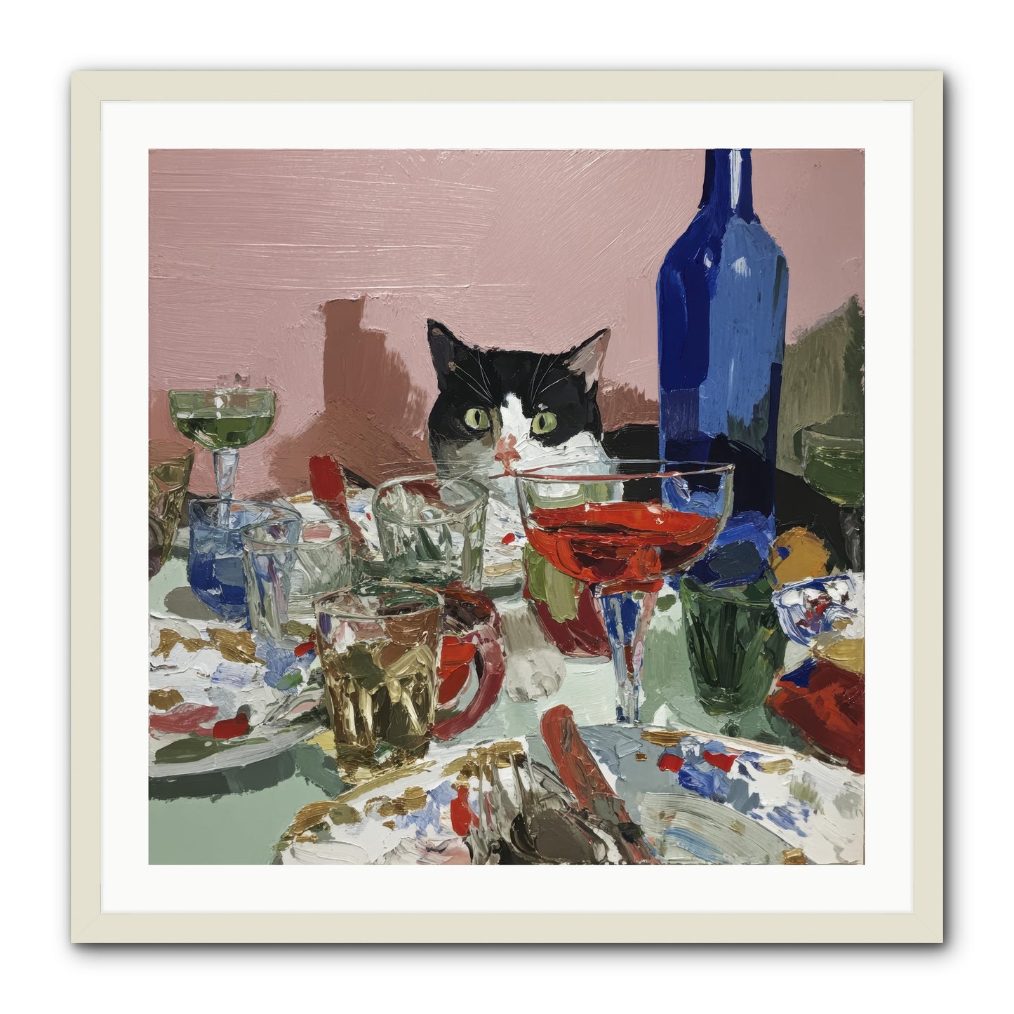The Dreamer -- Framed Print - White 30x30