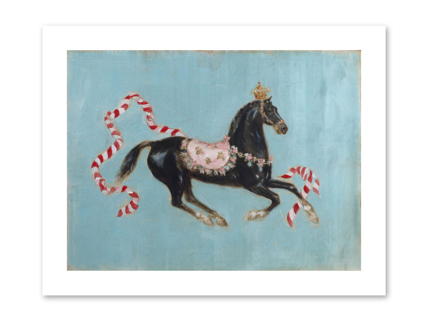 The Duchess Sleeps in Silk Paint -- Paper Print 12x9