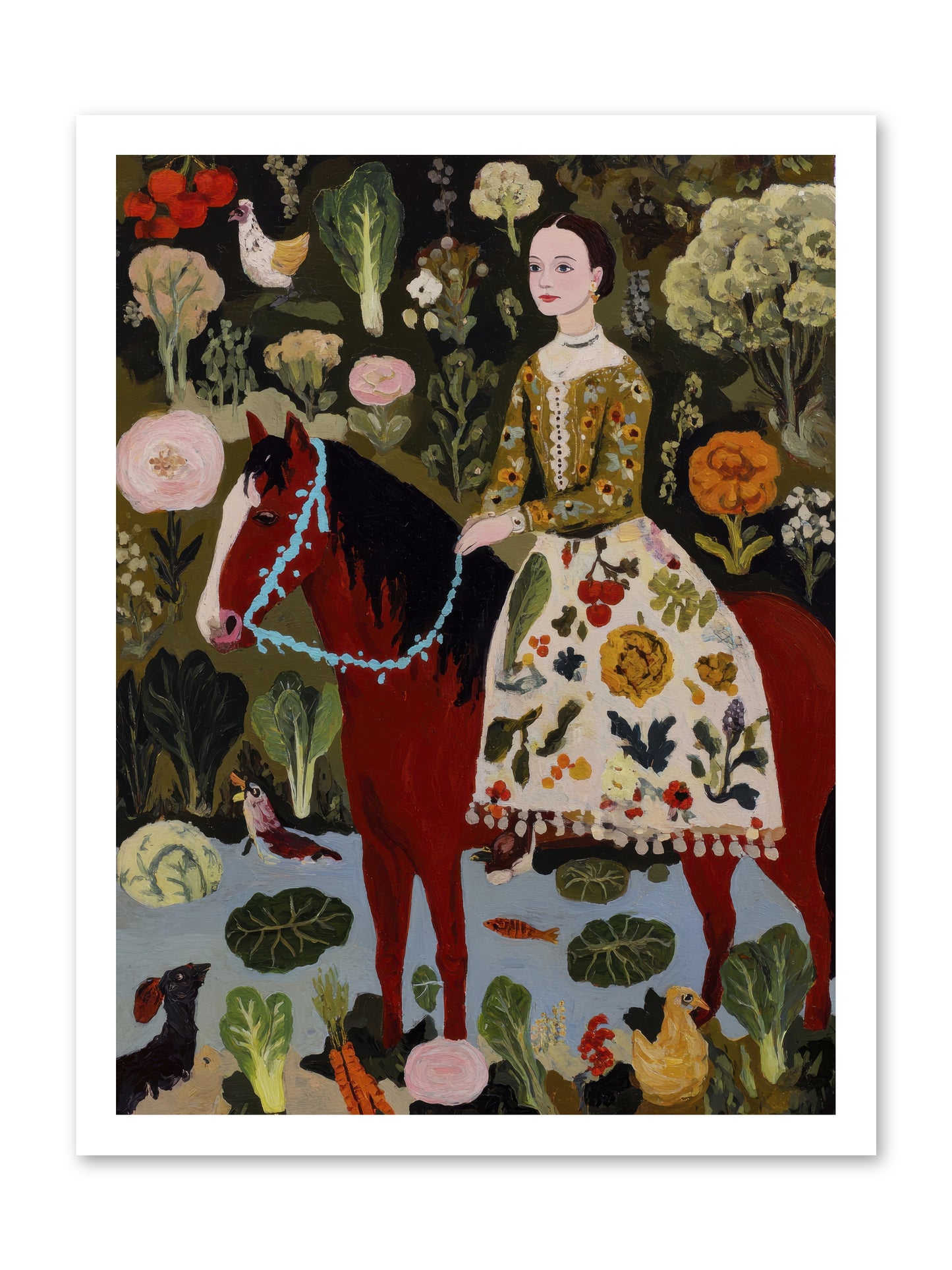 The Duchess Went Barefoot -- Paper Print 18x24