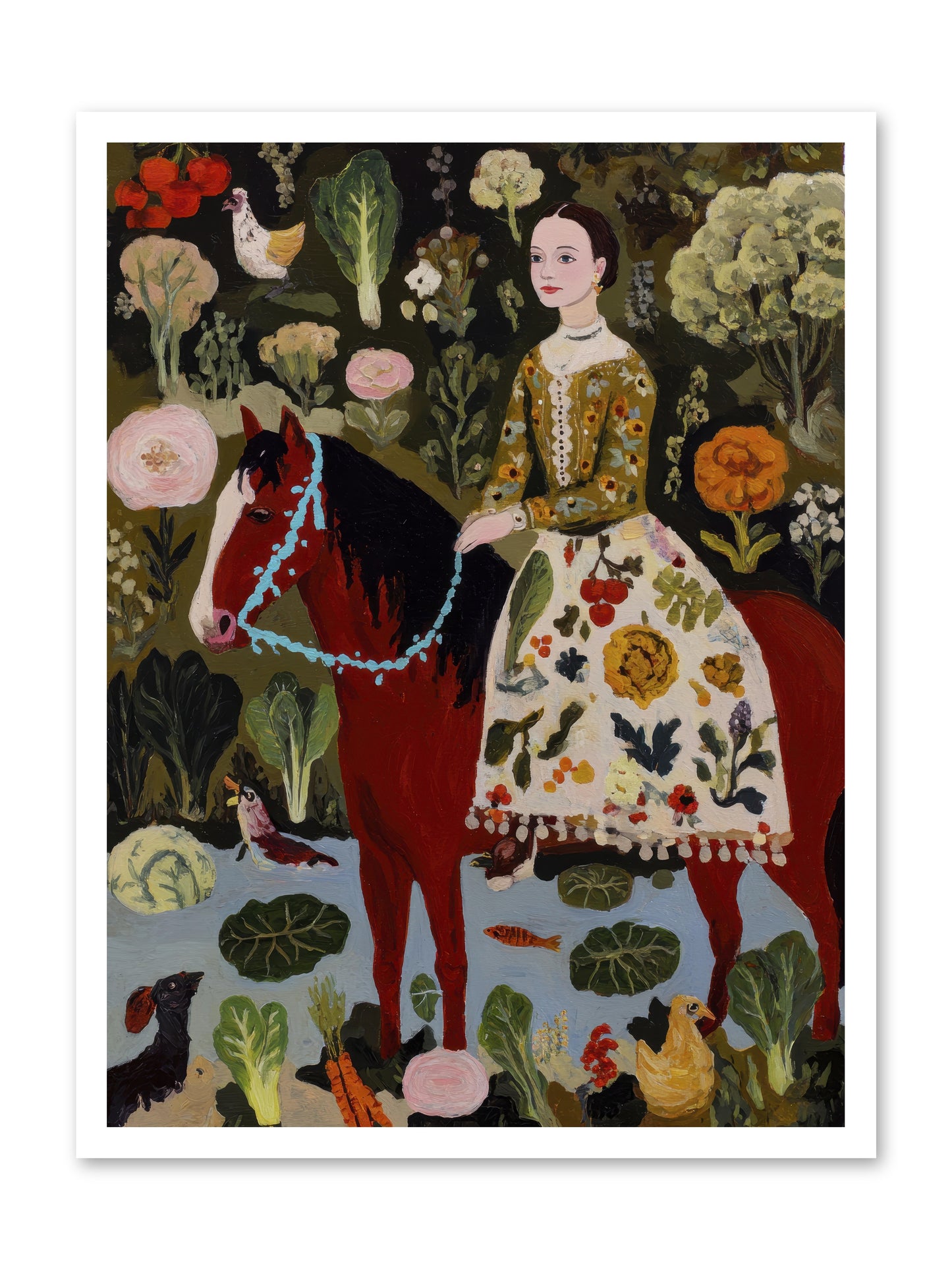 The Duchess Went Barefoot -- Paper Print 24x32