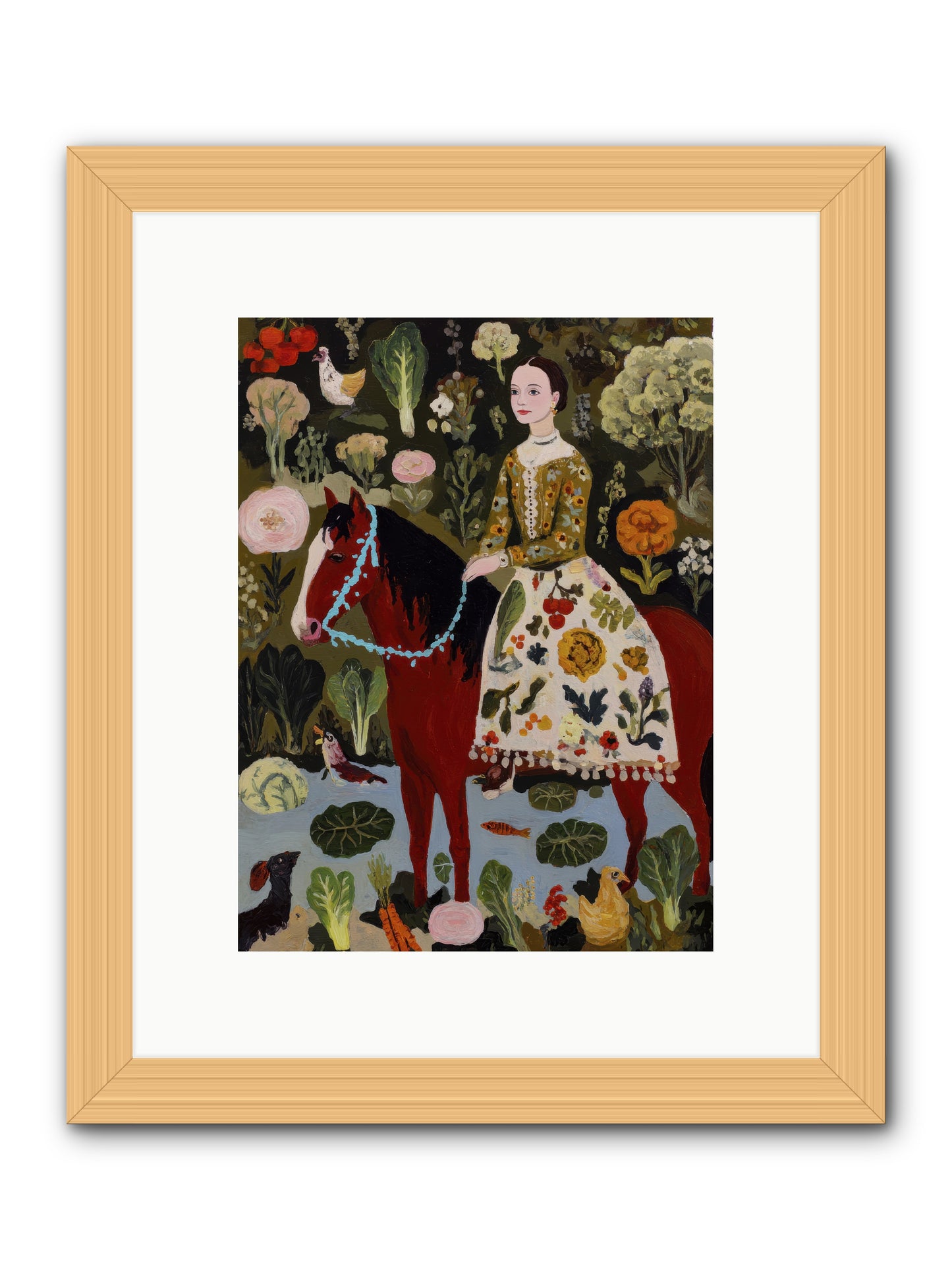 The Duchess Went Barefoot -- Framed Print - Natural 9x12