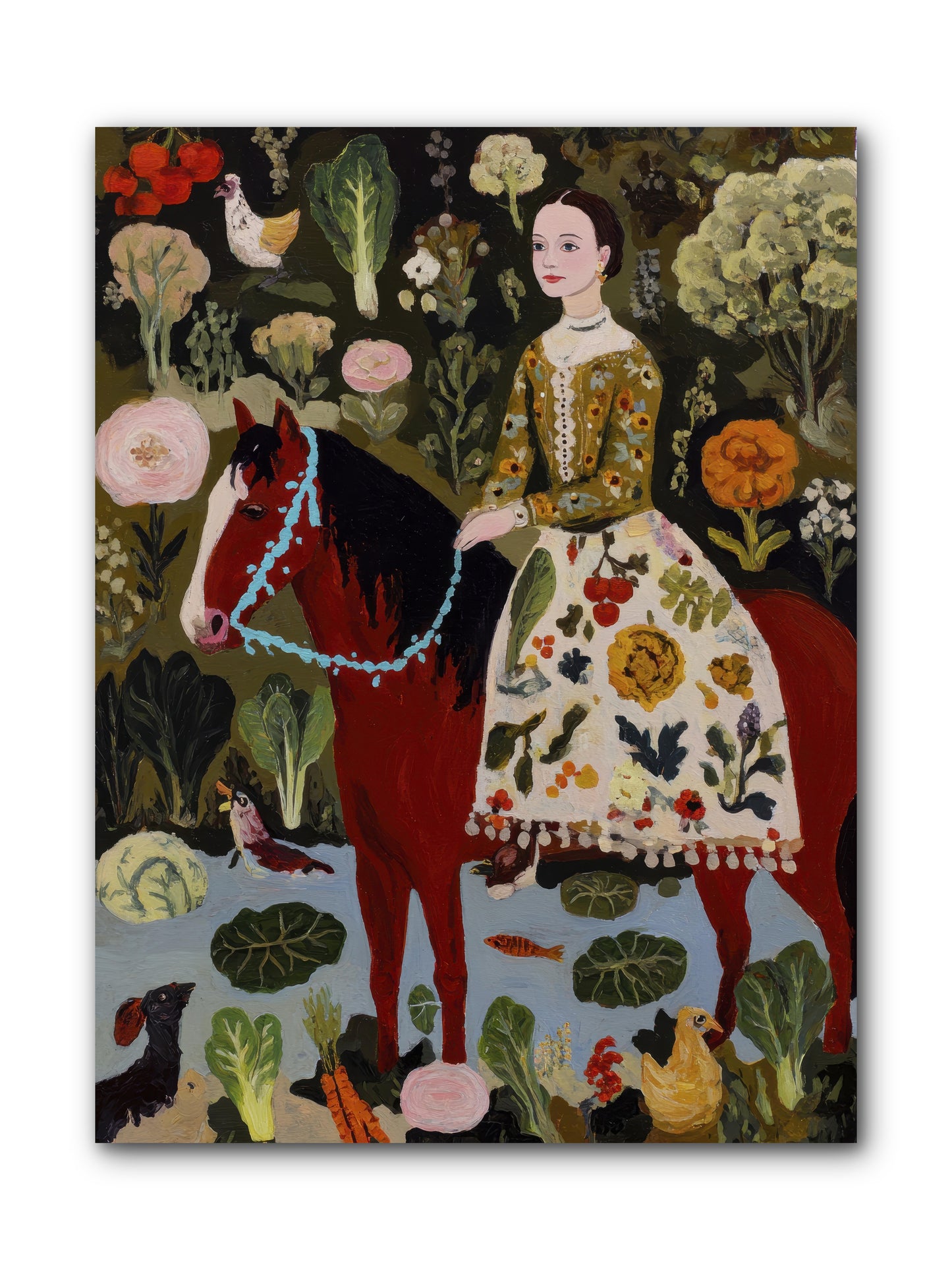 The Duchess Went Barefoot -- Wrapped Canvas 9x12