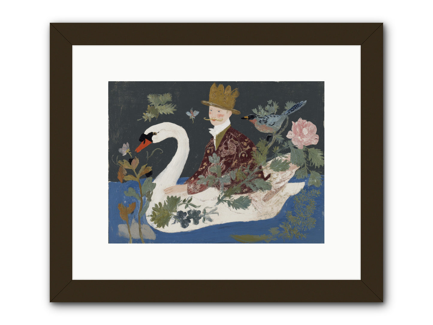 The Duke Who Sailed on Dreams -- Framed Print - Black 12x9