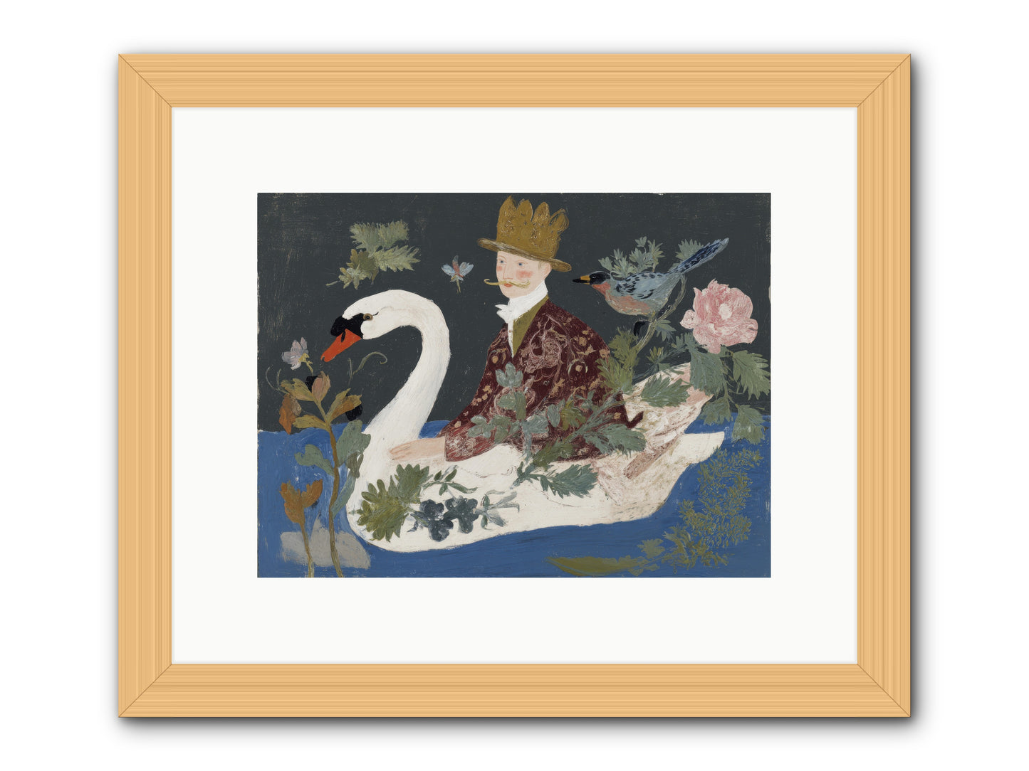 The Duke Who Sailed on Dreams -- Framed Print - Natural 12x9