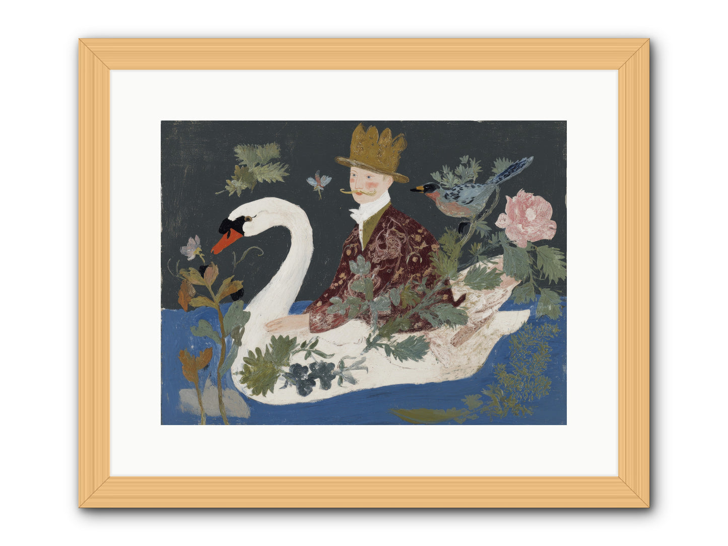 The Duke Who Sailed on Dreams -- Framed Print - Natural 16x12