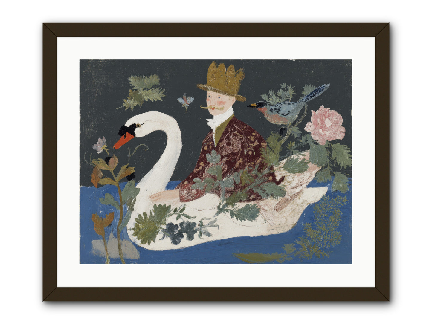 The Duke Who Sailed on Dreams -- Framed Print - Black 24x18
