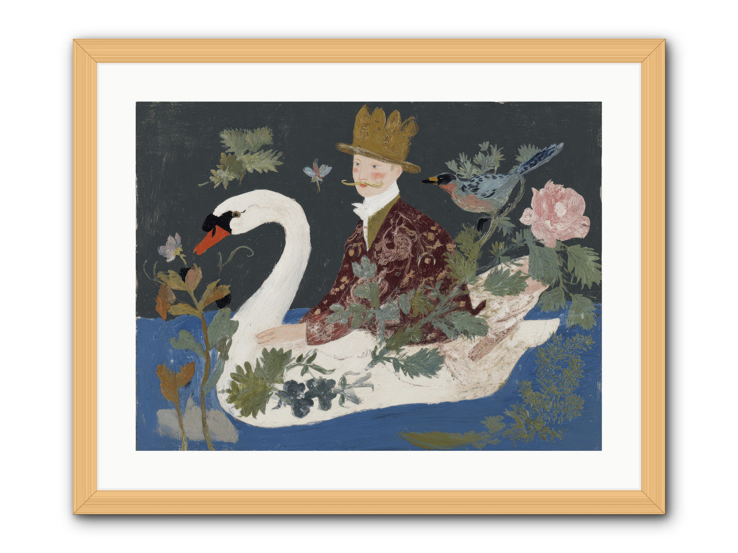 The Duke Who Sailed on Dreams -- Framed Print - Natural 24x18