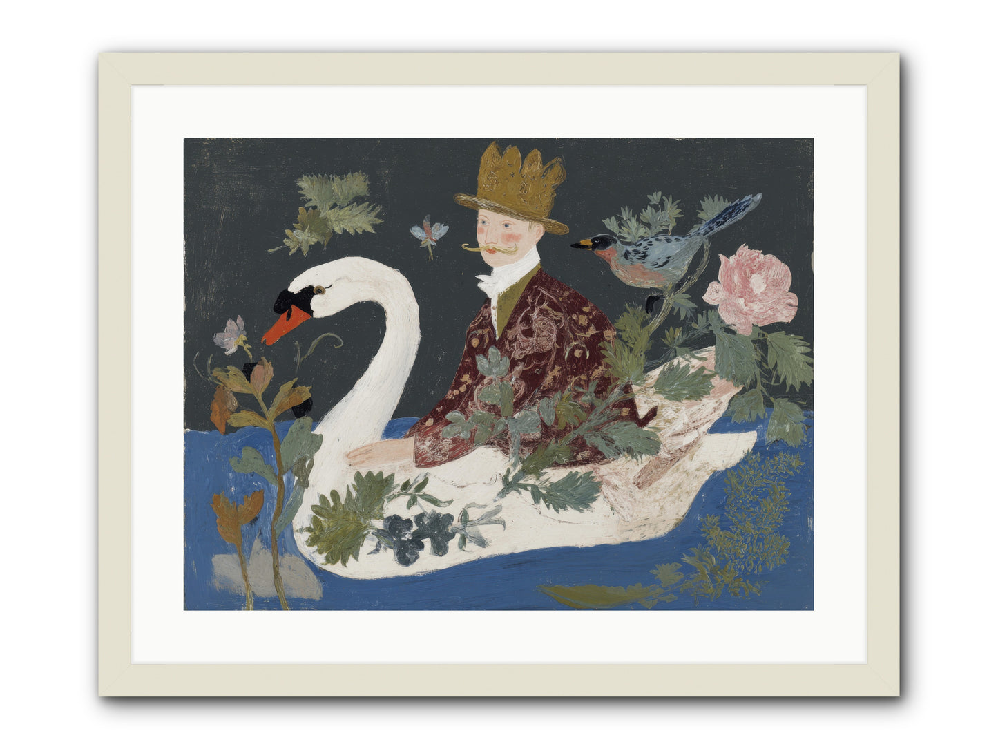 The Duke Who Sailed on Dreams -- Framed Print - White 24x18
