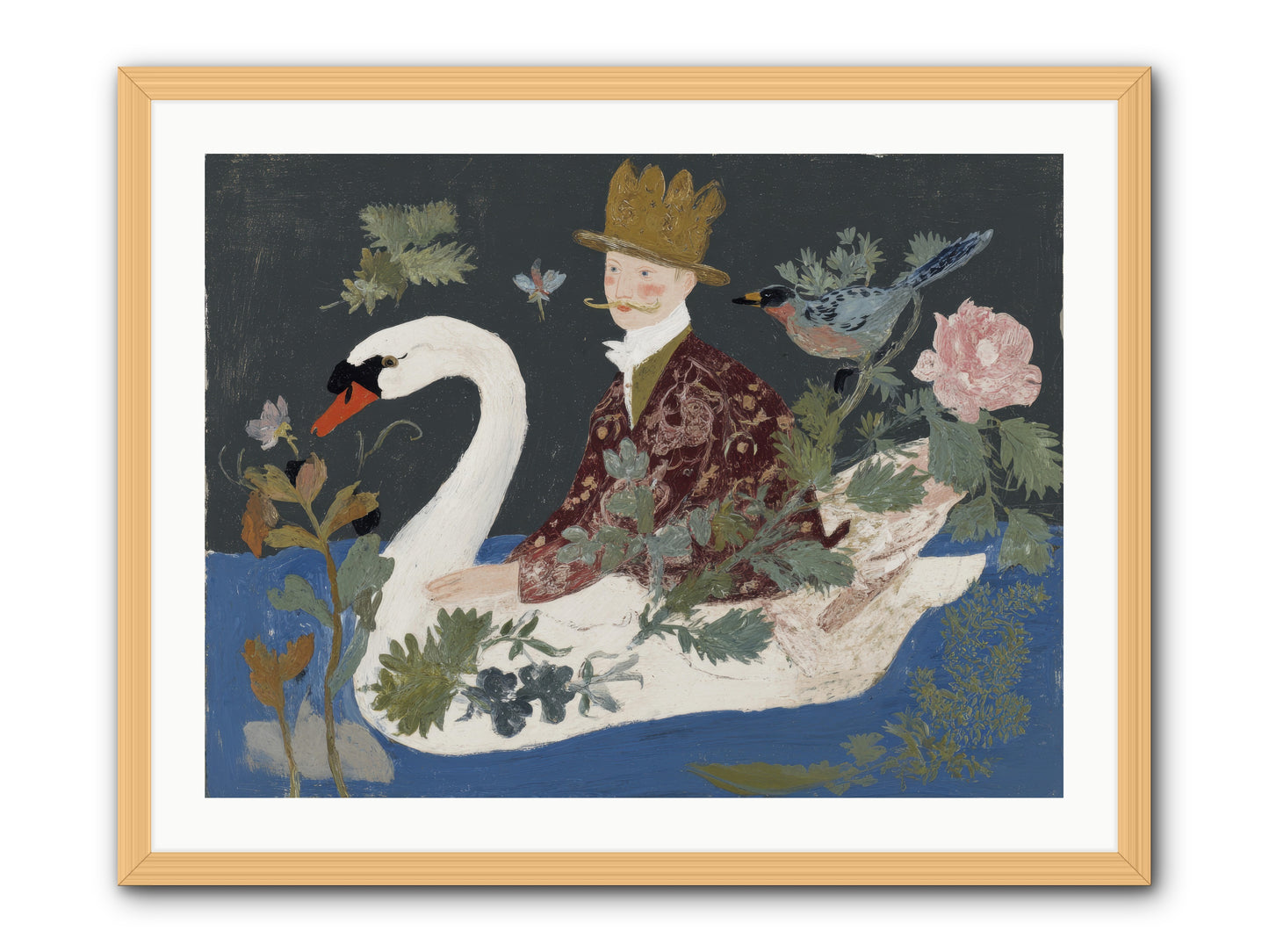 The Duke Who Sailed on Dreams -- Framed Print - Natural 32x24