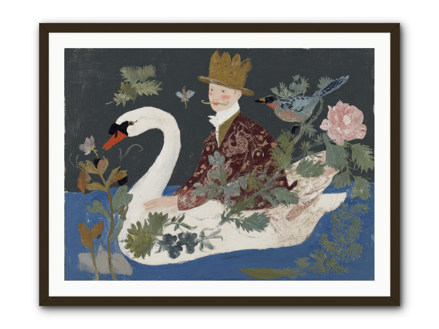 The Duke Who Sailed on Dreams -- Framed Print - Black 40x30