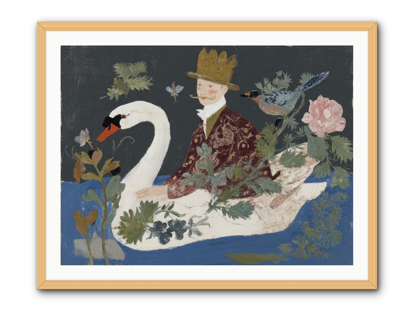 The Duke Who Sailed on Dreams -- Framed Print - Natural 40x30