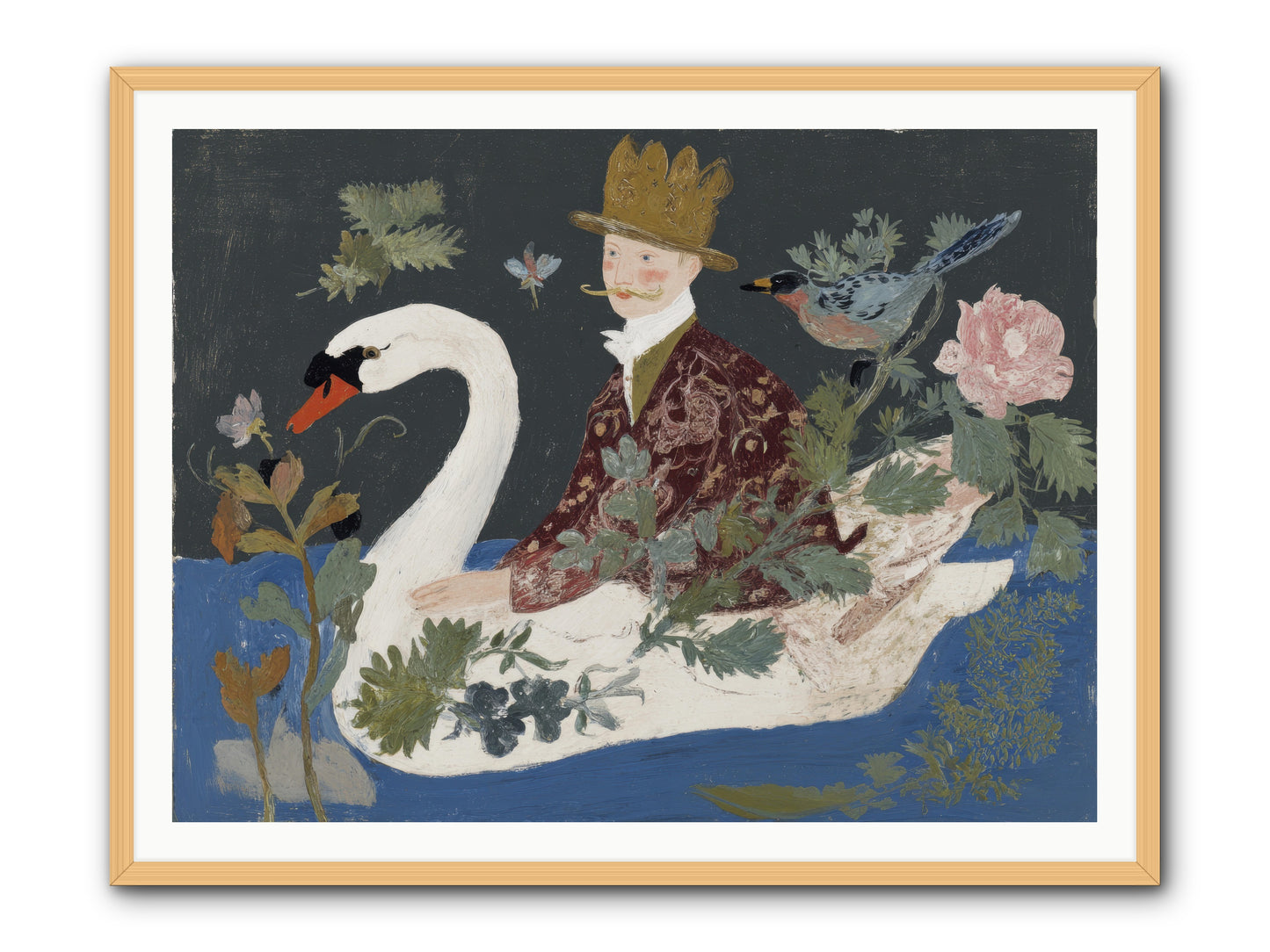 The Duke Who Sailed on Dreams -- Framed Print - Natural 48x36