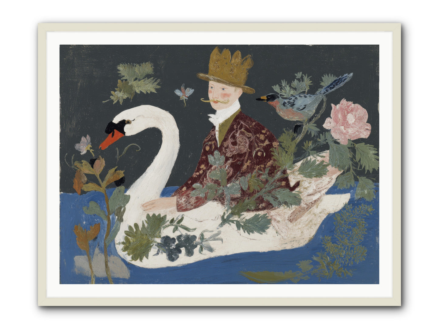 The Duke Who Sailed on Dreams -- Framed Print - White 48x36