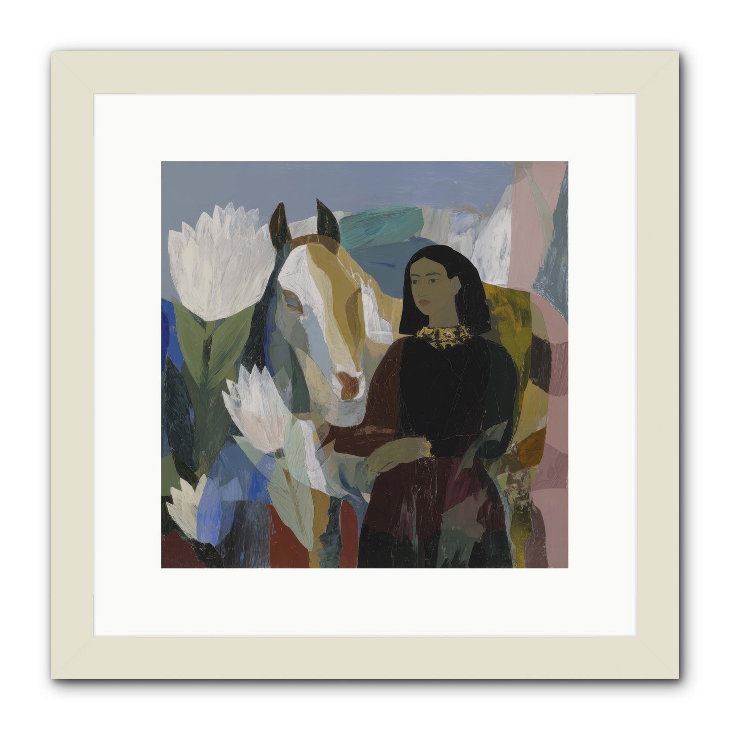 The Dusk We Share -- Framed Print - White 12x12