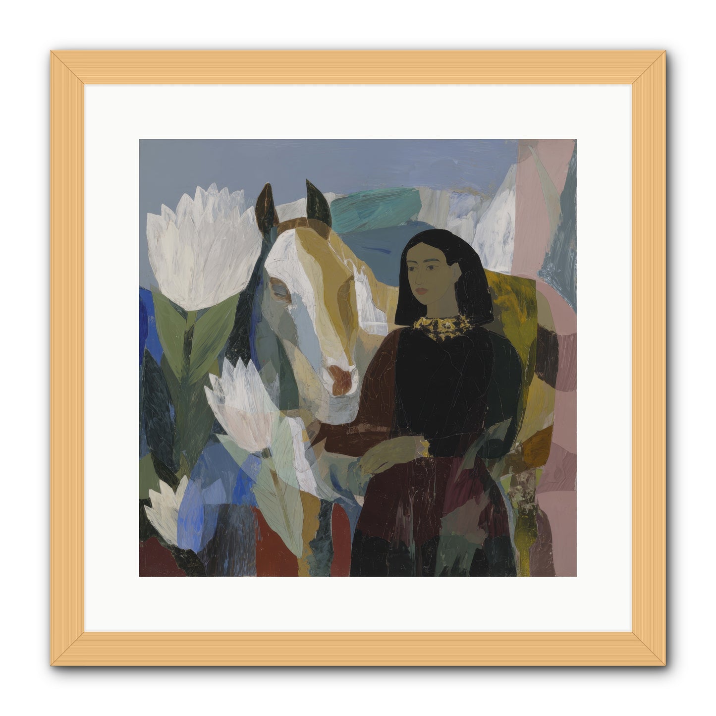 The Dusk We Share -- Framed Print - Natural 16x16