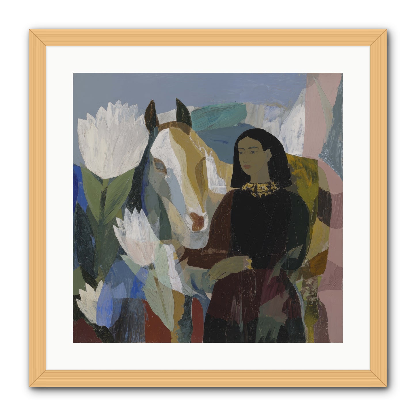 The Dusk We Share -- Framed Print - Natural 20x20