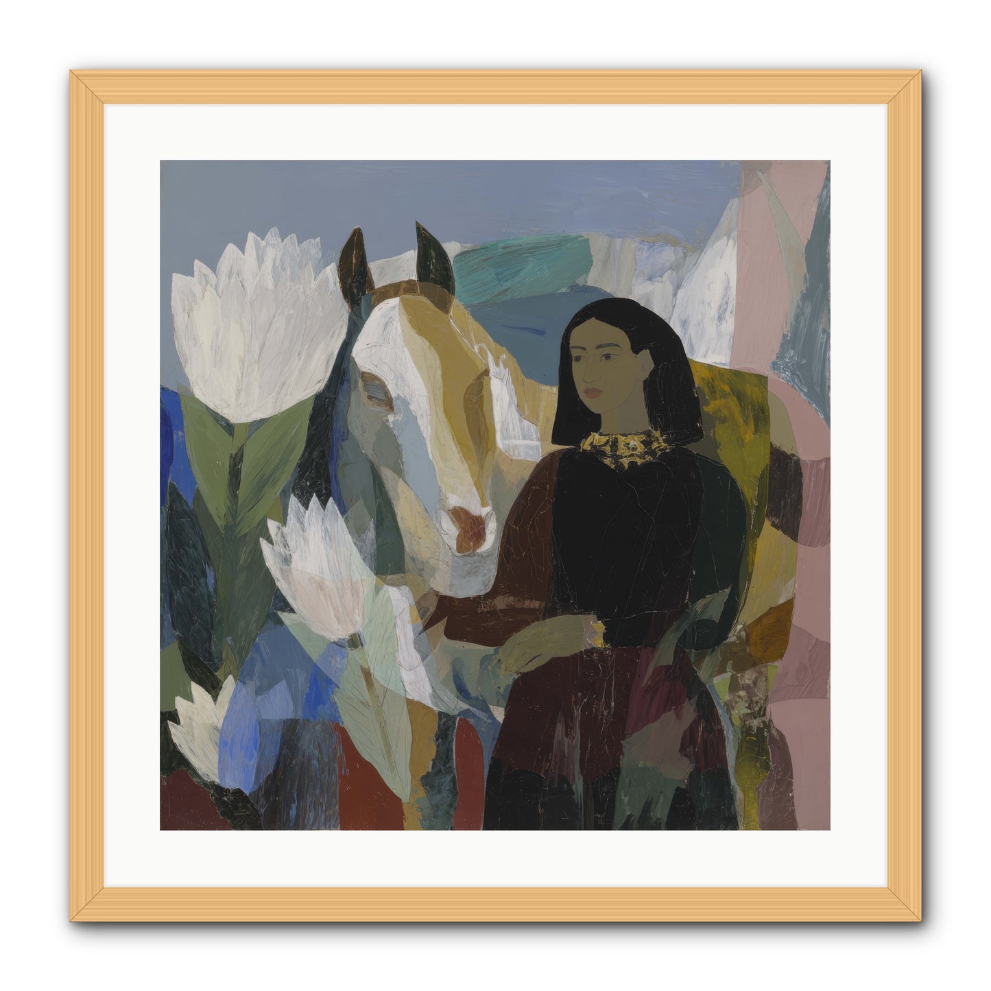 The Dusk We Share -- Framed Print - Natural 24x24