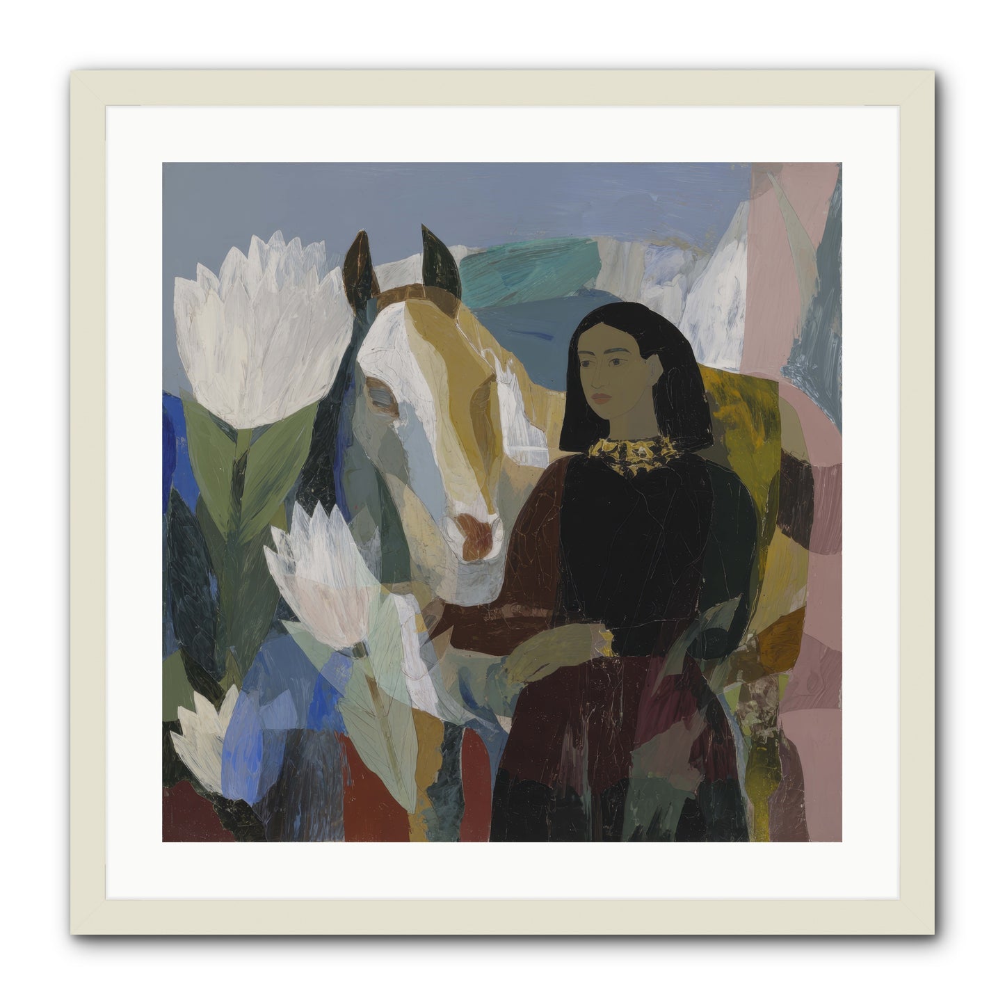 The Dusk We Share -- Framed Print - White 24x24