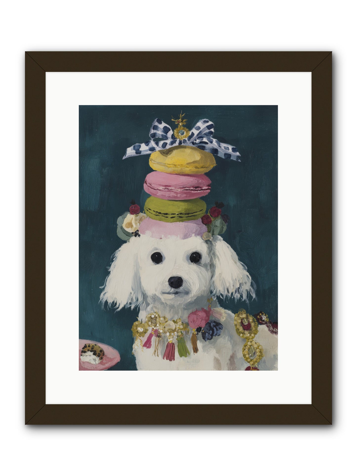 The Earl of Macarons -- Framed Print - Black 12x16