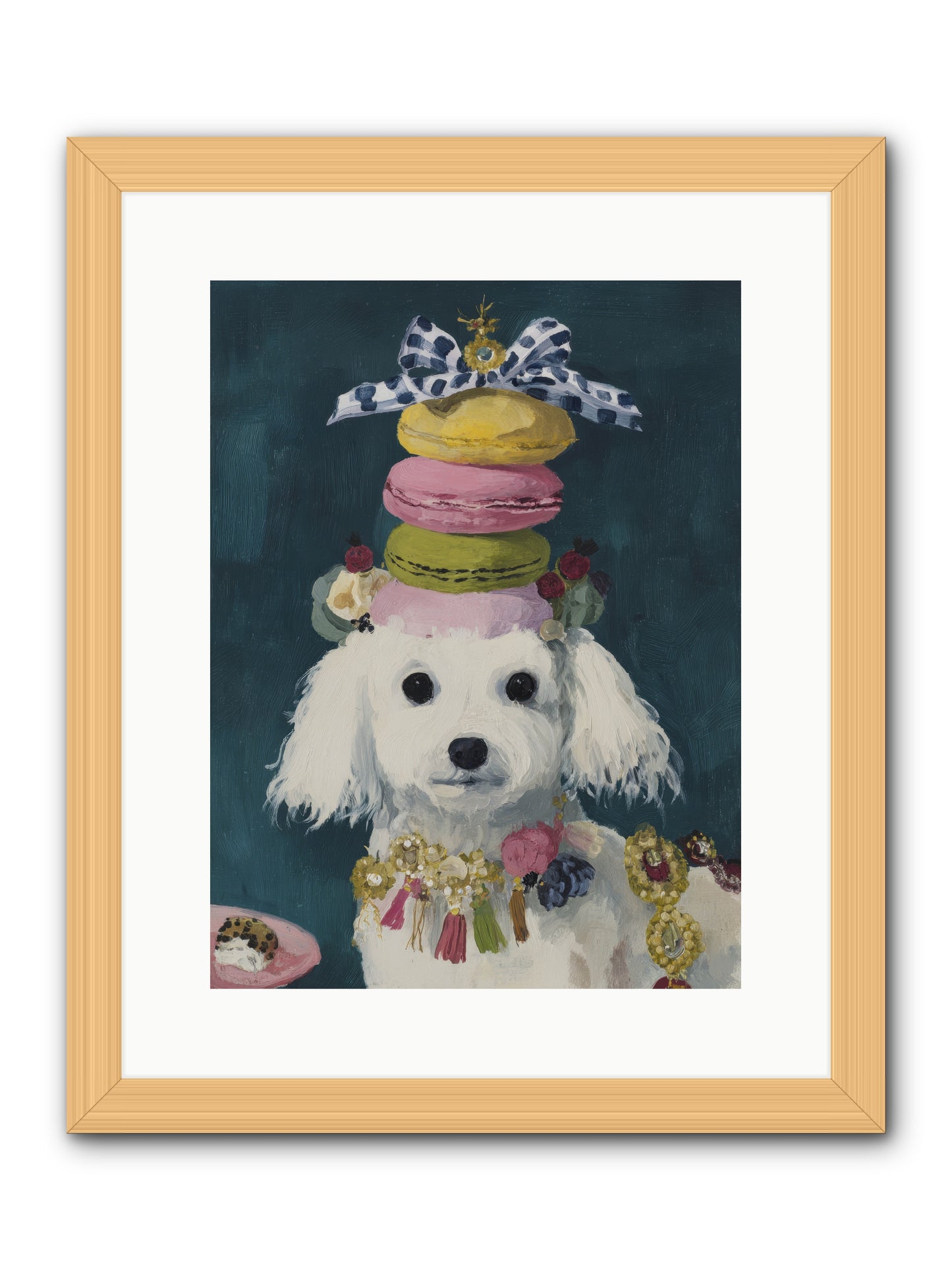 The Earl of Macarons -- Framed Print - Natural 12x16