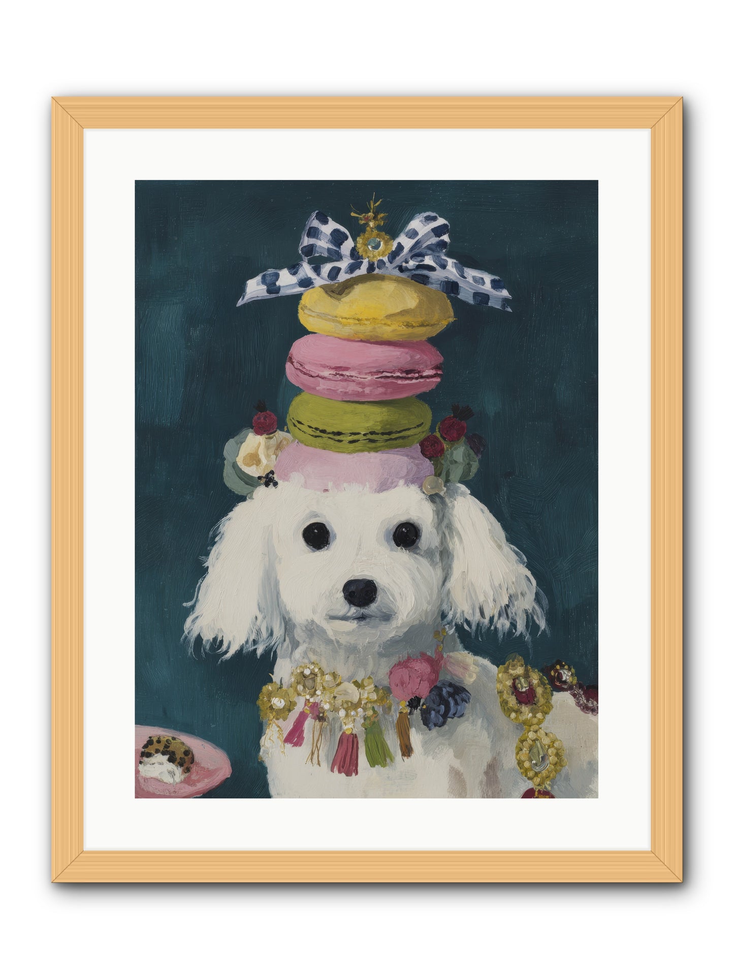 The Earl of Macarons -- Framed Print - Natural 18x24