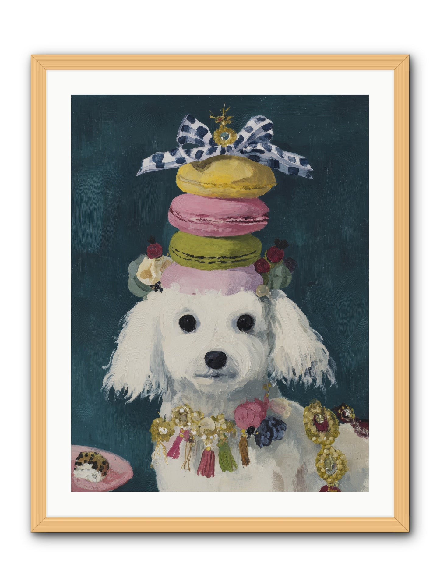 The Earl of Macarons -- Framed Print - Natural 24x32