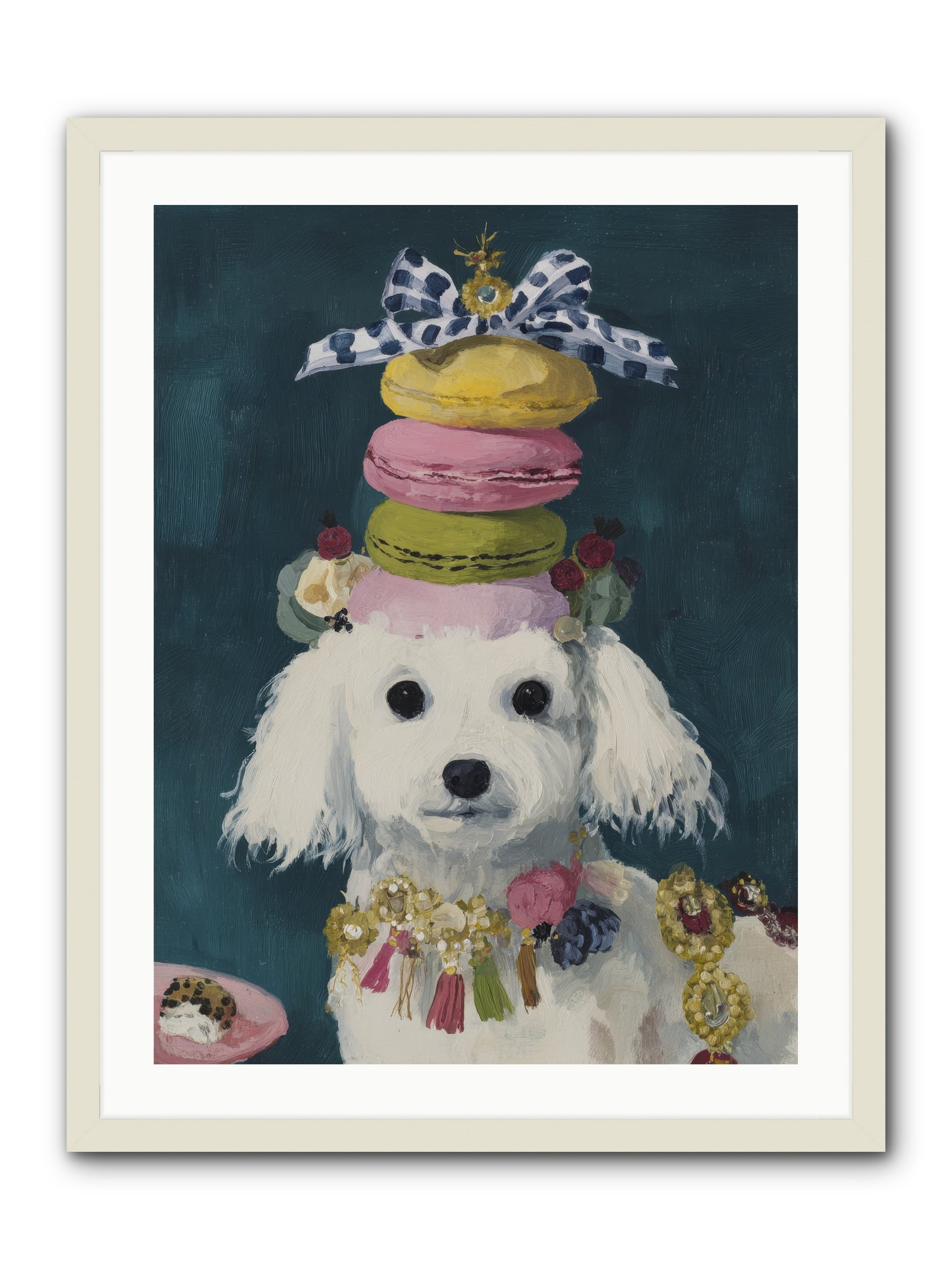 The Earl of Macarons -- Framed Print - White 24x32