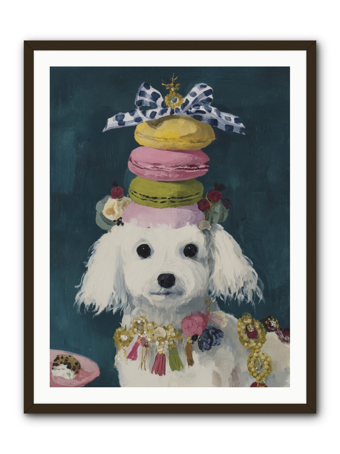The Earl of Macarons -- Framed Print - Black 30x40