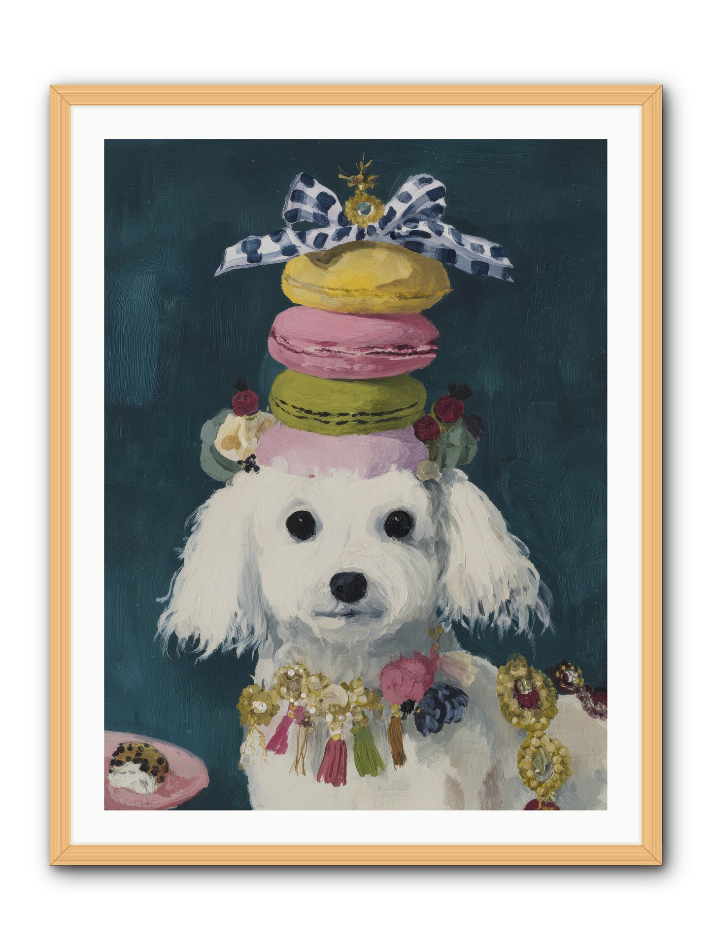 The Earl of Macarons -- Framed Print - Natural 30x40