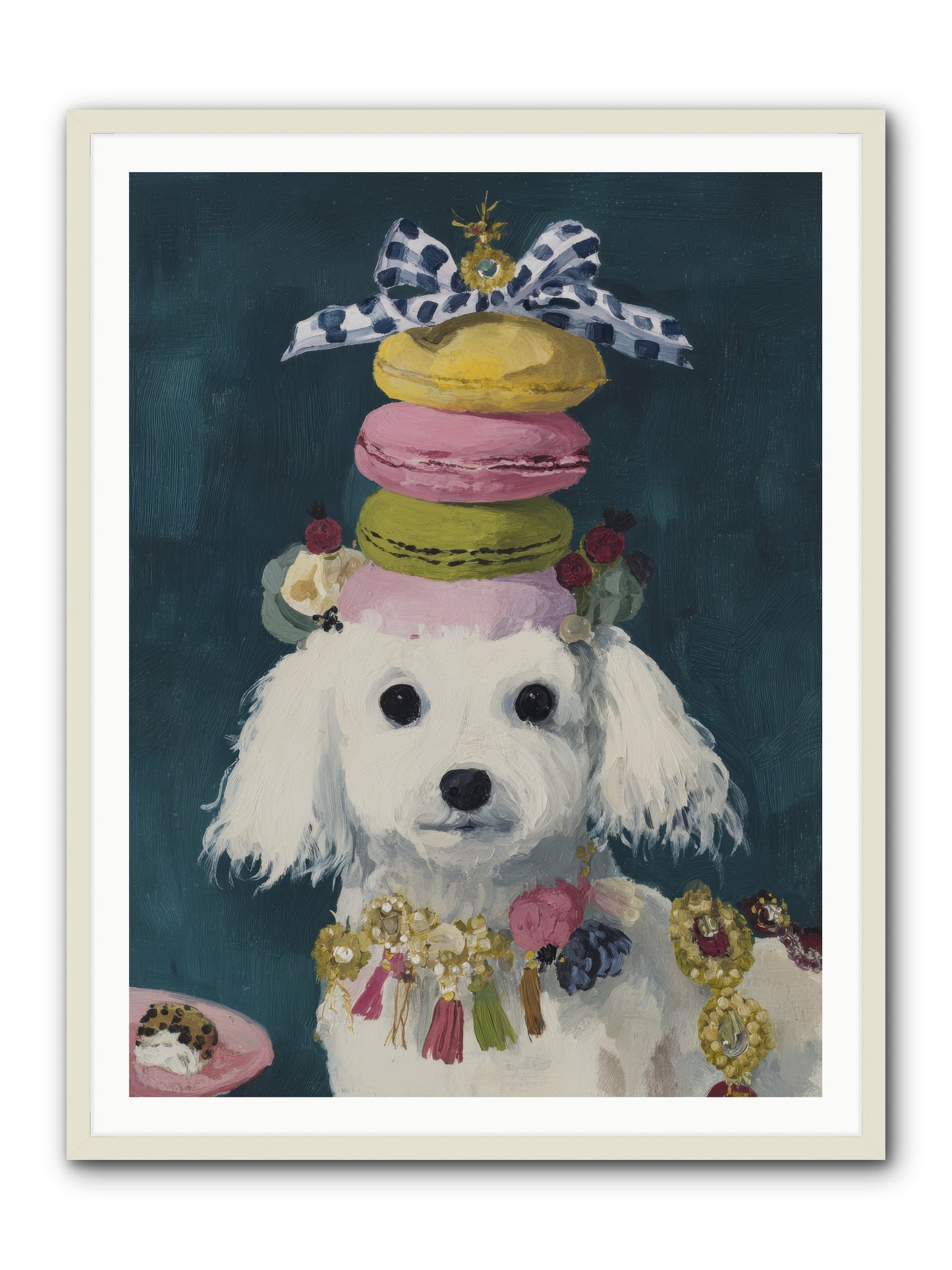 The Earl of Macarons -- Framed Print - White 36x48