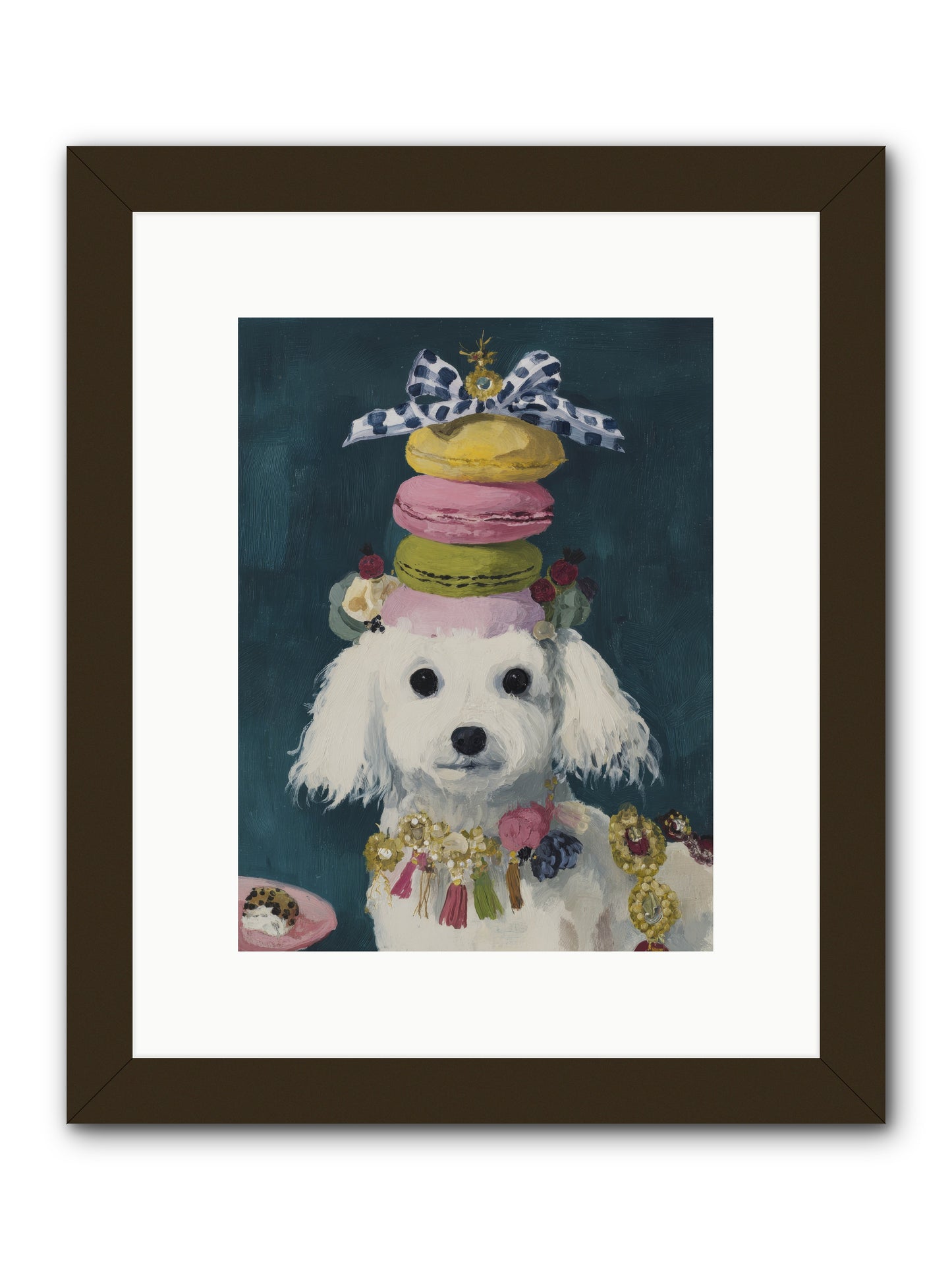 The Earl of Macarons -- Framed Print - Black 9x12