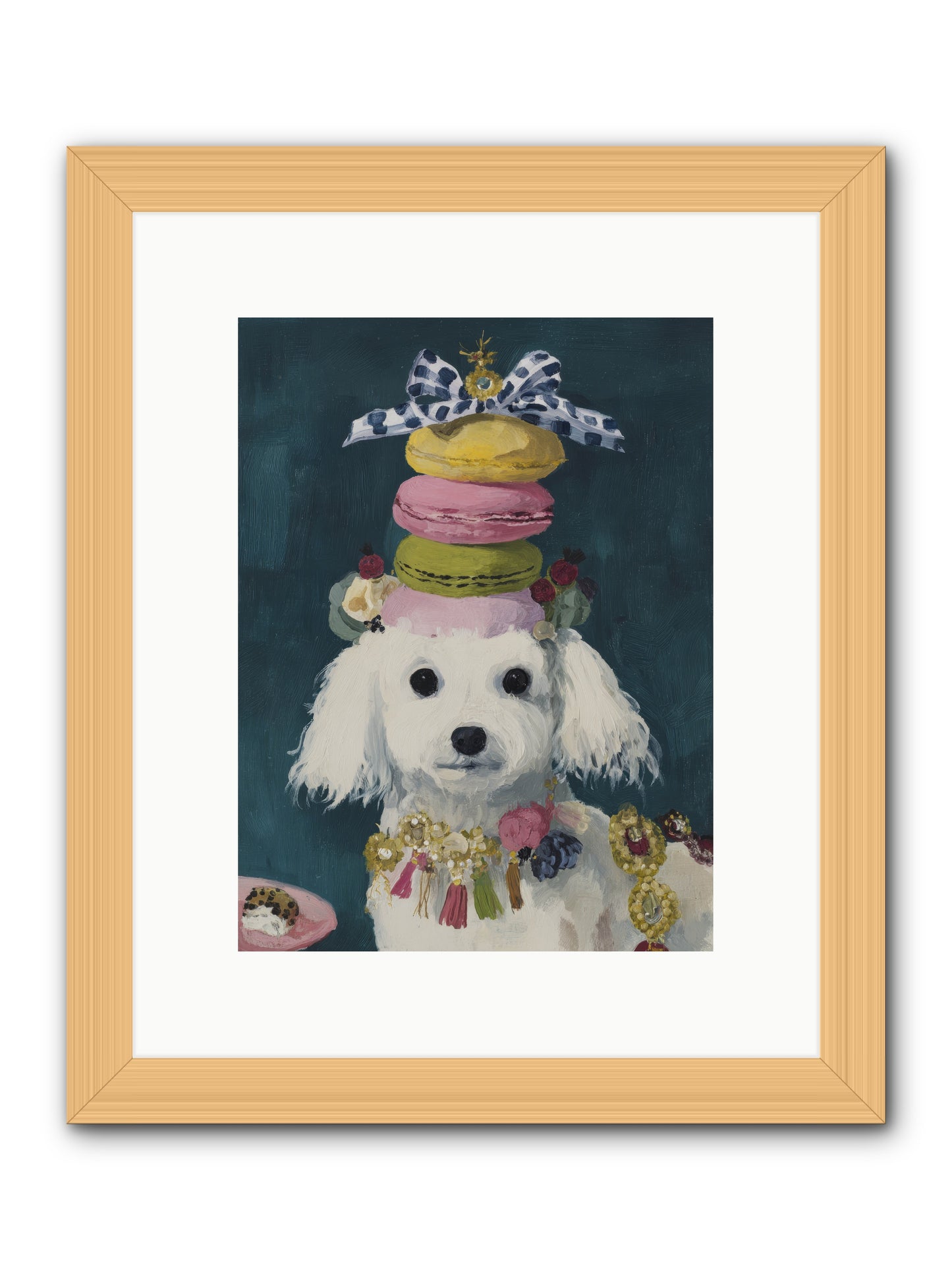 The Earl of Macarons -- Framed Print - Natural 9x12