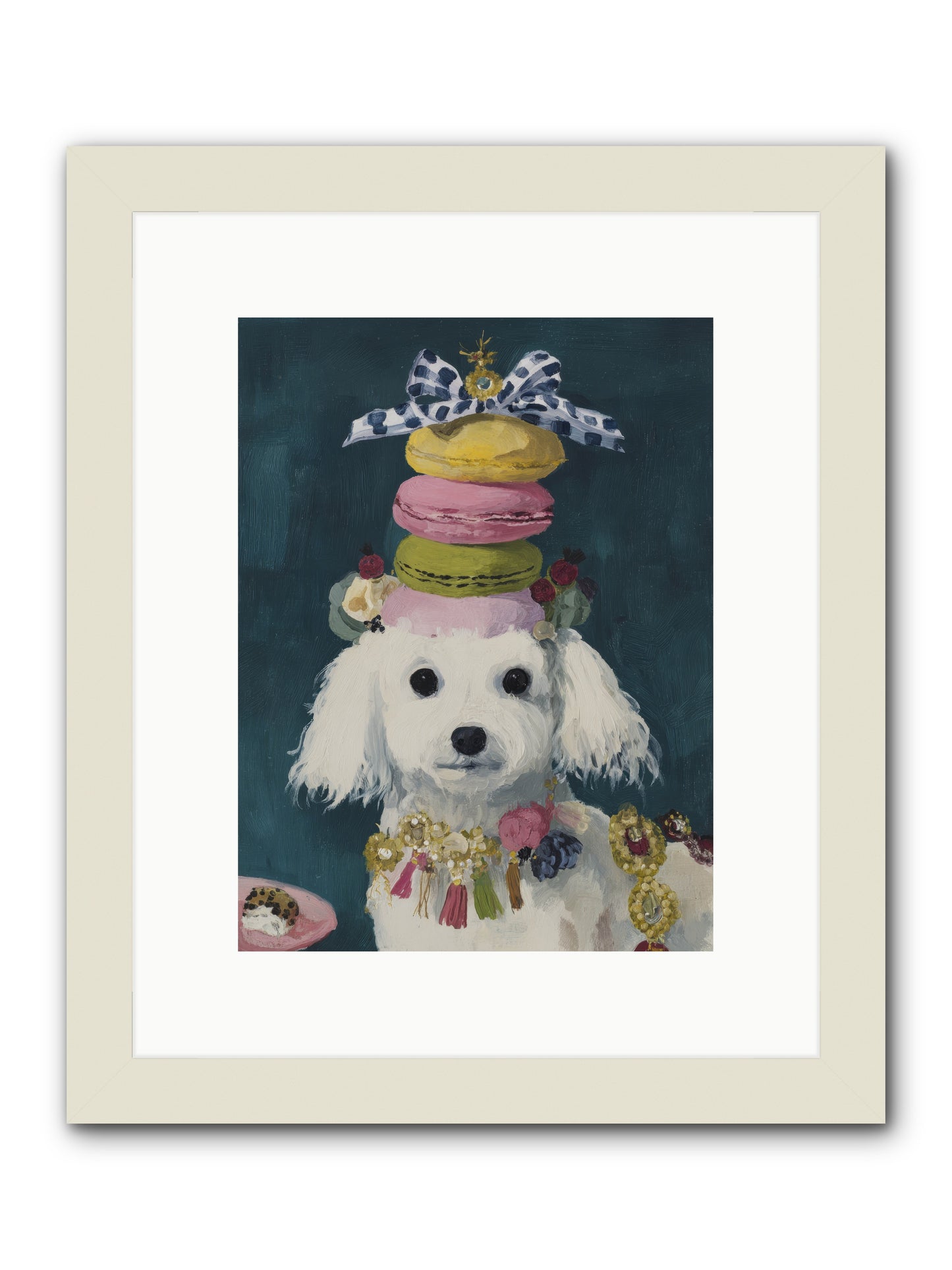 The Earl of Macarons -- Framed Print - White 9x12