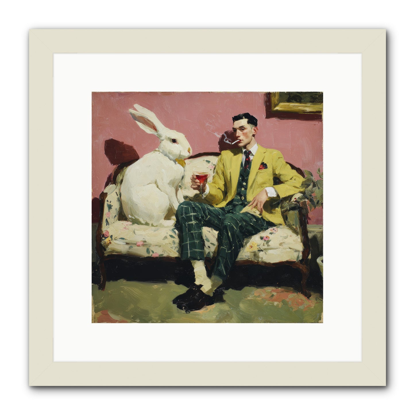 The Eccentricist’s Companion -- Framed Print - White 12x12