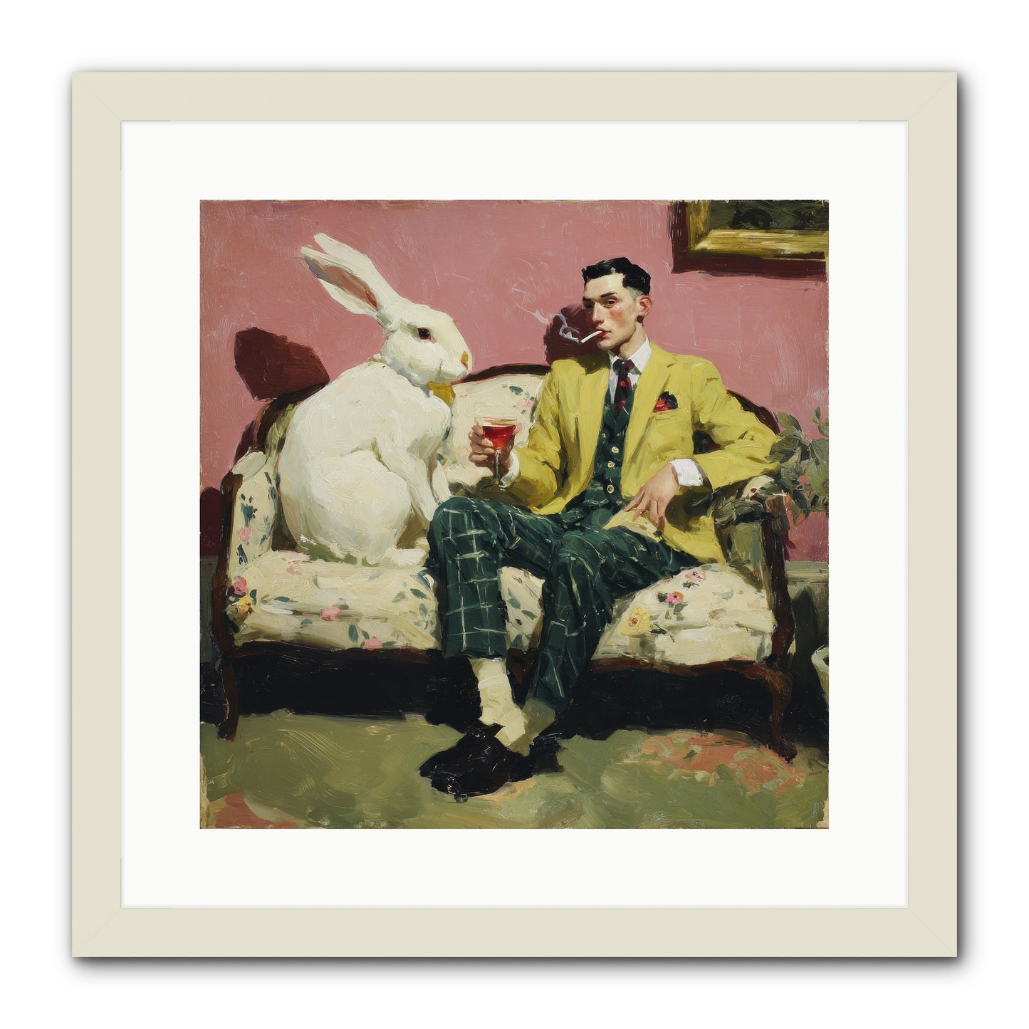 The Eccentricist’s Companion -- Framed Print - White 16x16