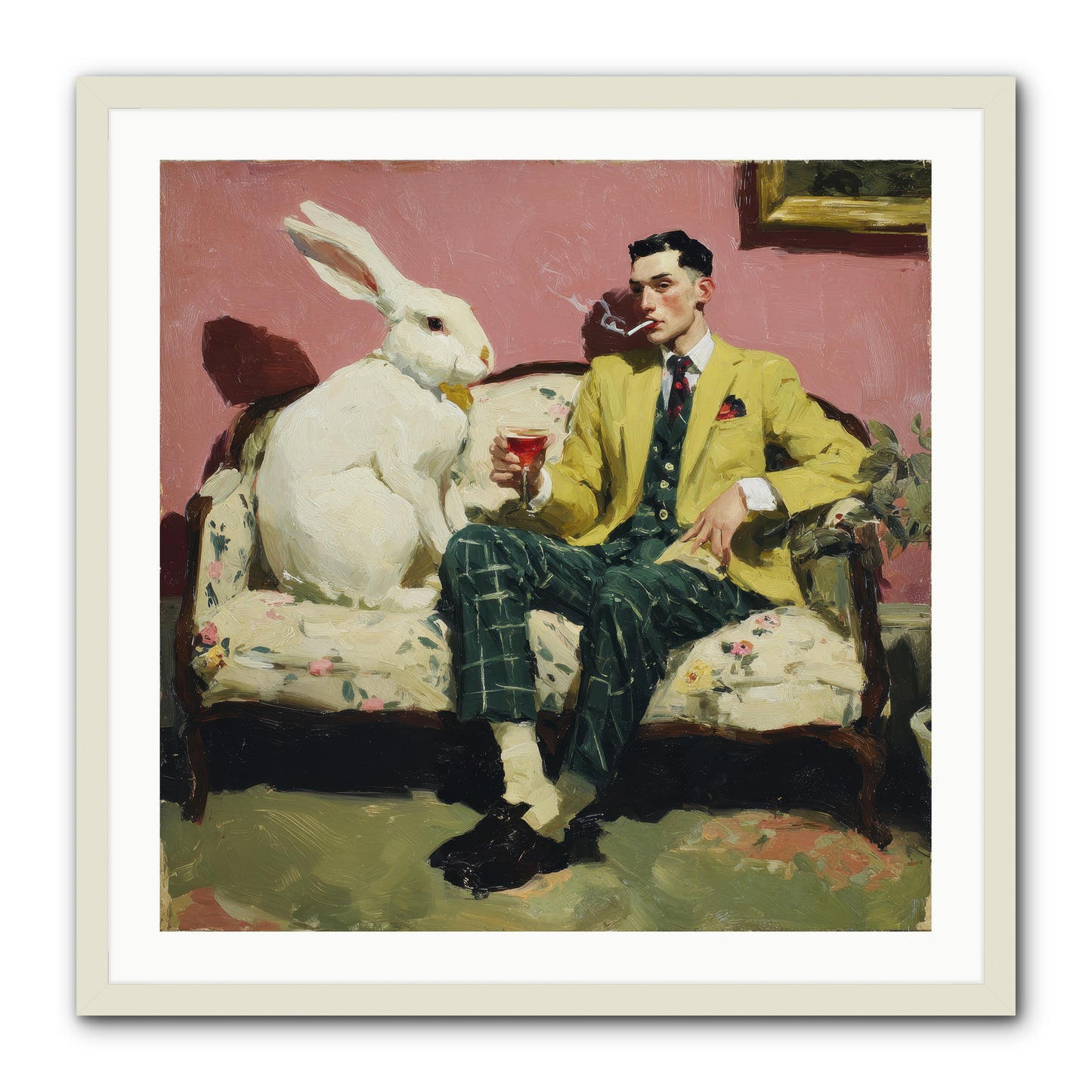 The Eccentricist’s Companion -- Framed Print - White 30x30